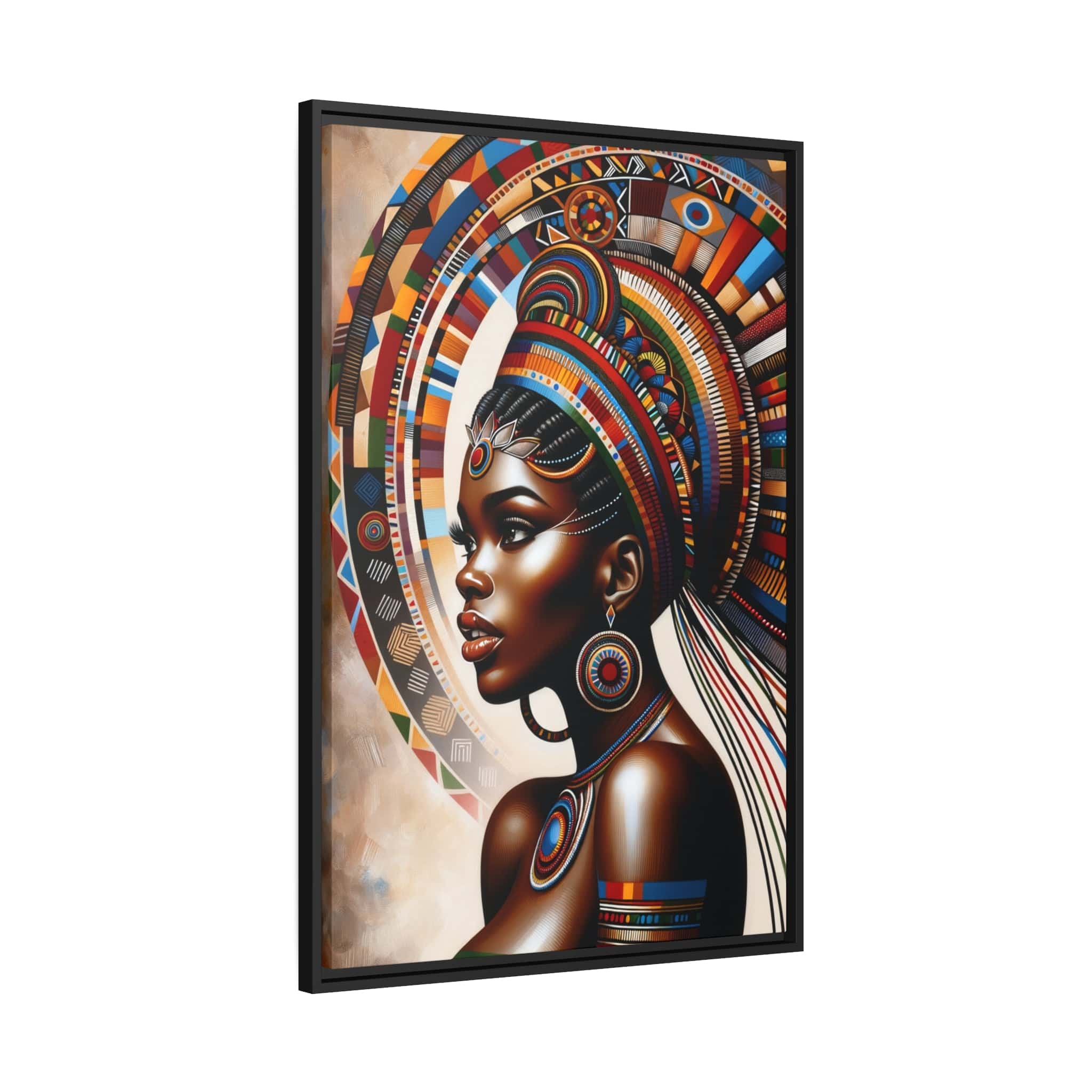 Printify Canvas Tableau "Les beautés intemporelles : Portraits de femmes africaines"