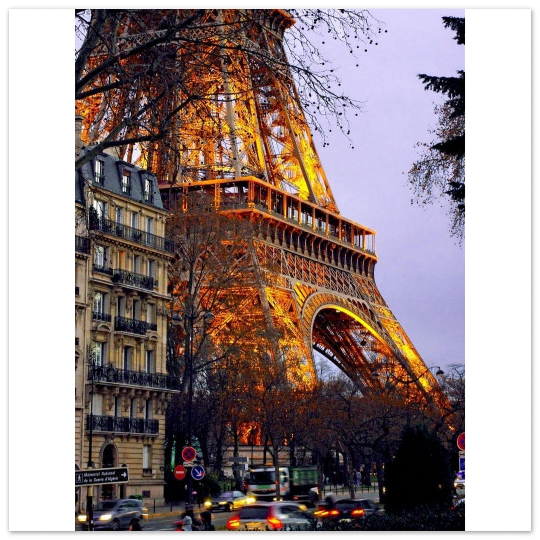 Canvanation Print Material 50x50 cm / 20x20″ Tableau Tour Eiffel