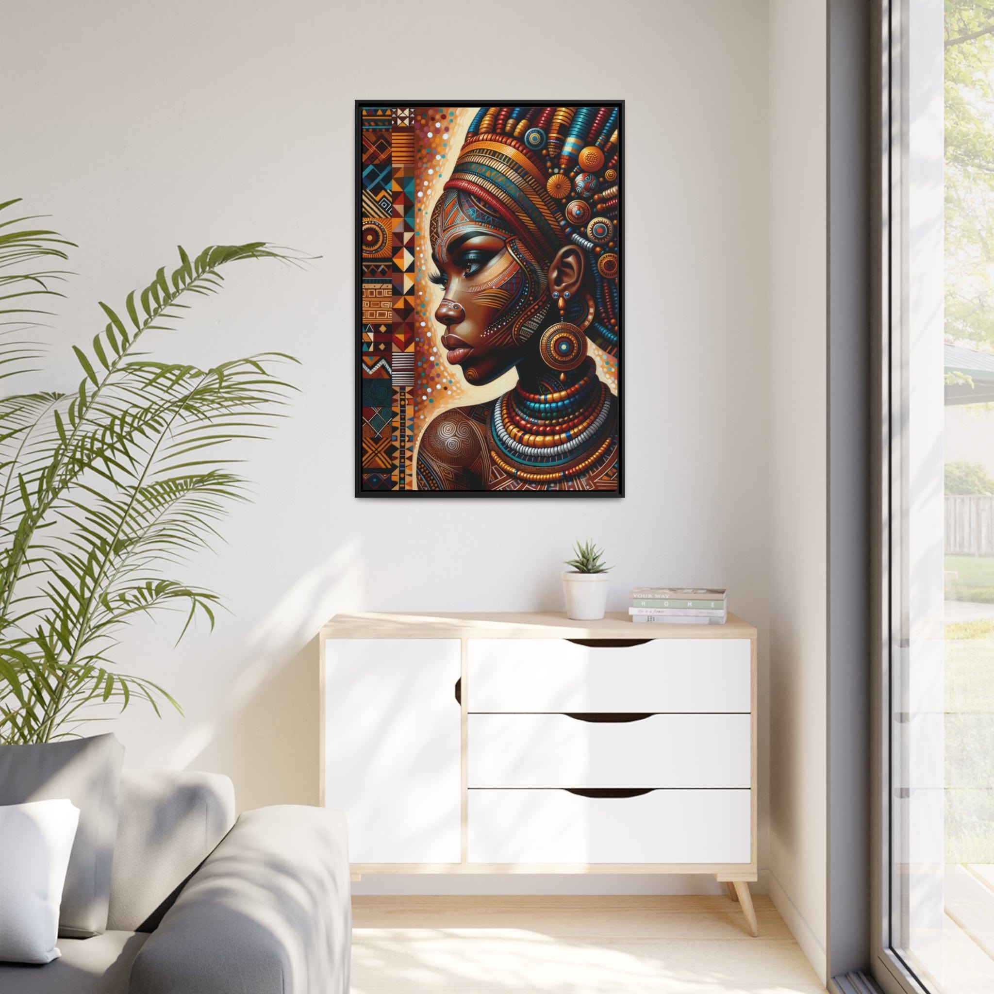 Printify Canvas Tableau "Enchantresses africaines : célébration de la beauté et de la puissance féminine"