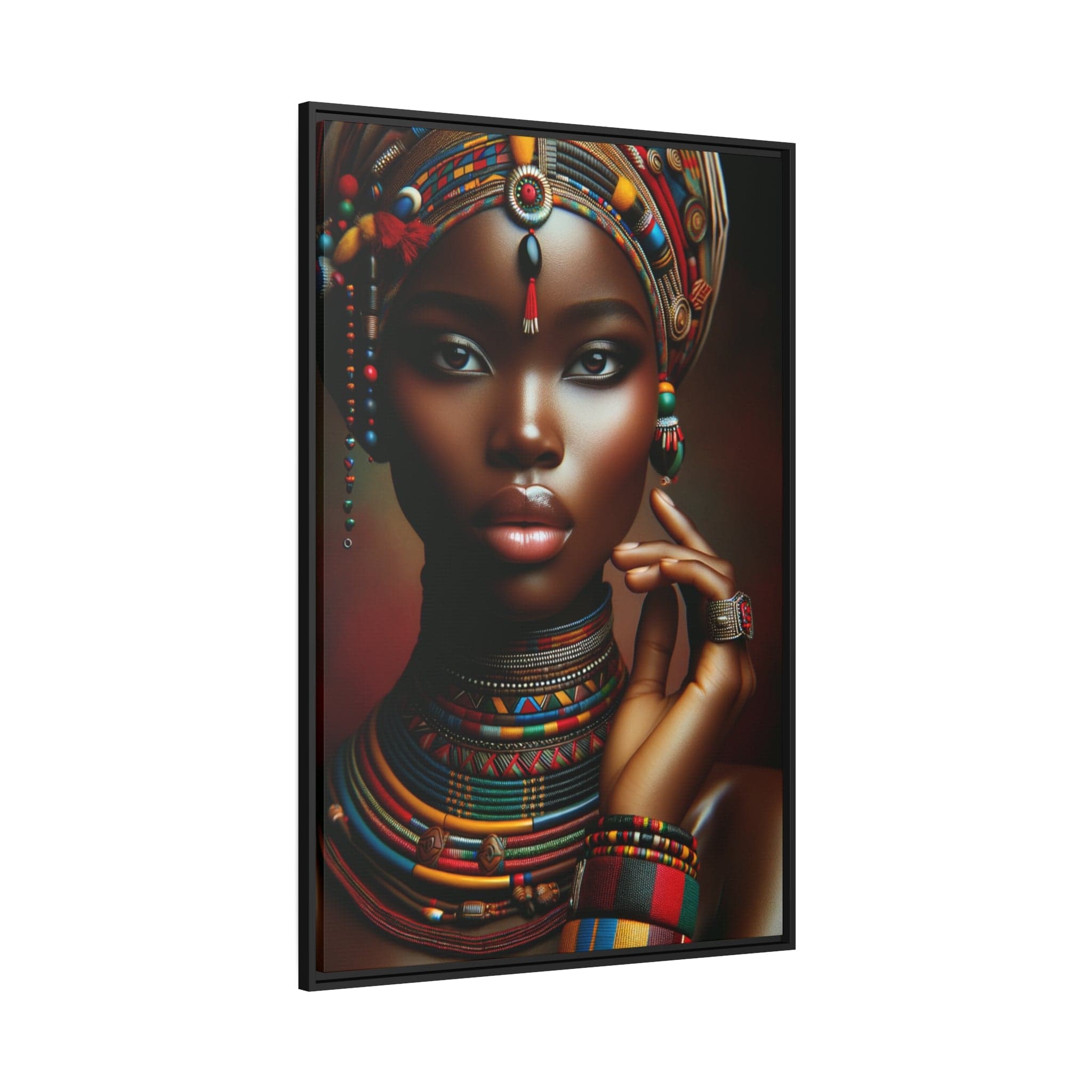 Printify Canvas Tableau "Femmes africaines : un tableau vibrant de force, beauté et résilience"