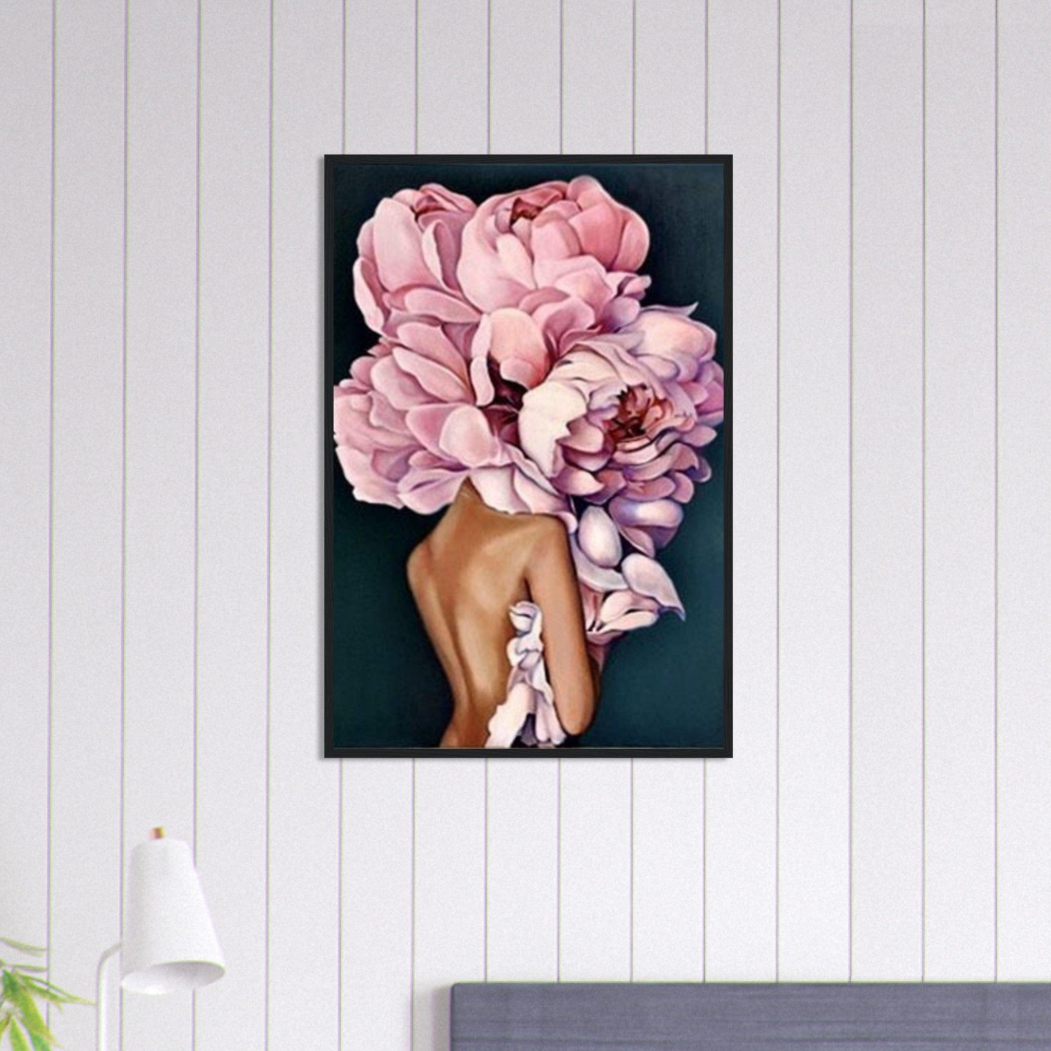 Canvanation Print Material 60x90 cm / 24x36″ Tableau Femme Fleurs Cheveux : L'essence de la nature