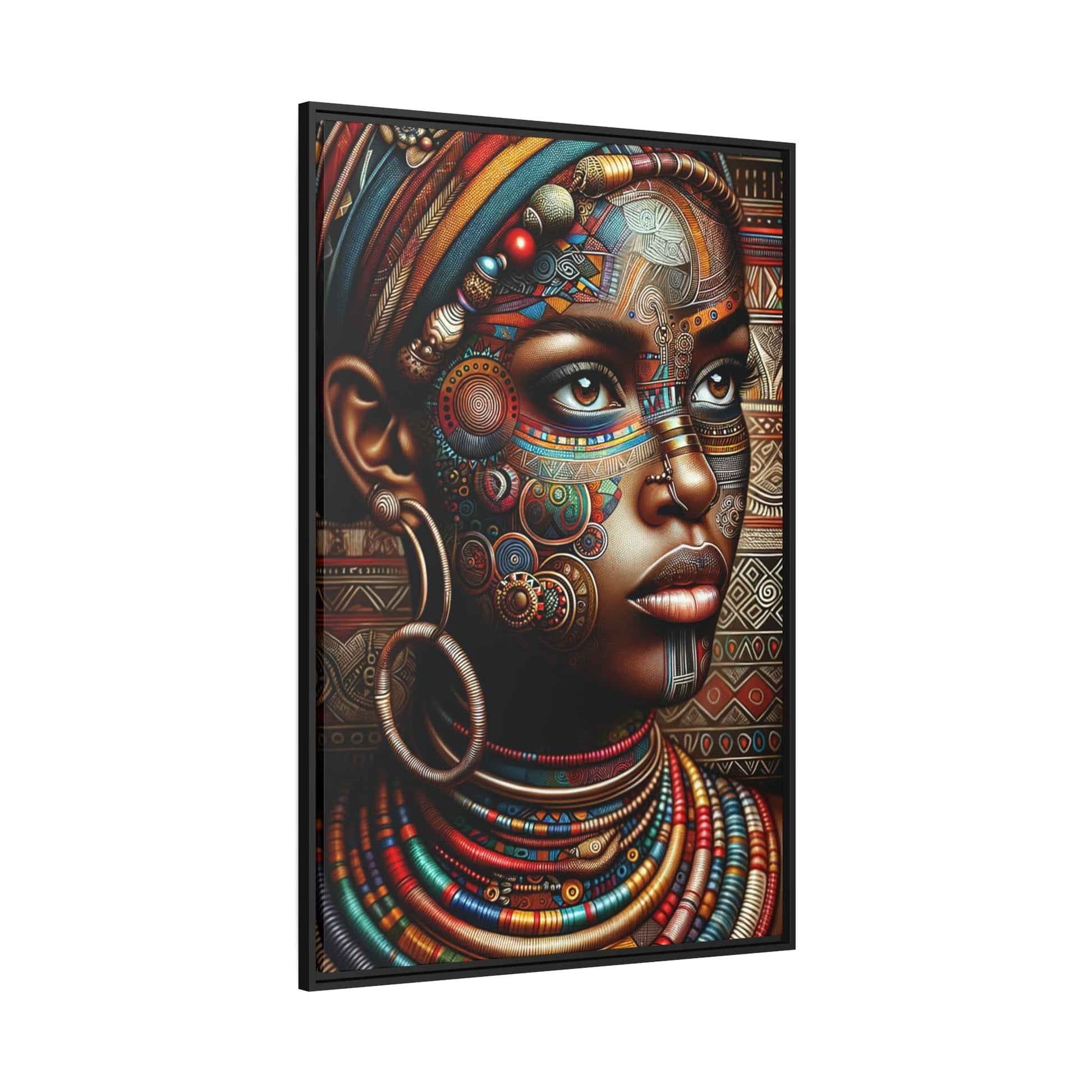 Tableau "La grâce africaine incarnée : Portraits envoûtants de femmes d'Afrique" Canvanation