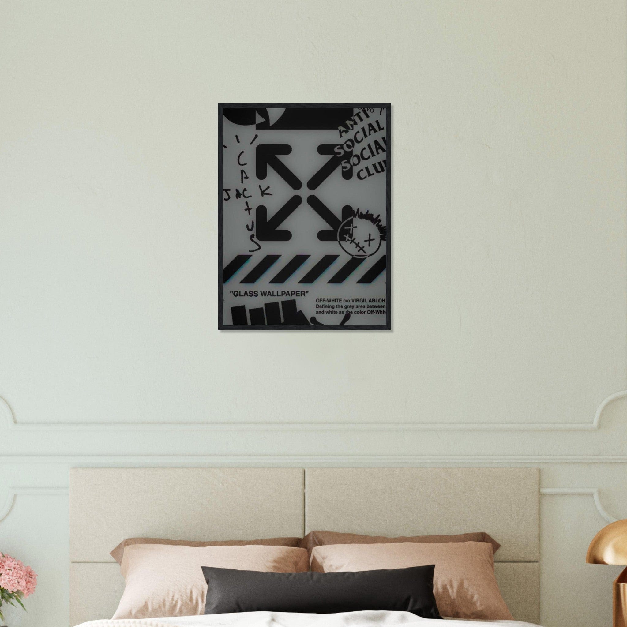 Canvanation Print Material 45x60 cm / 18x24″ Tableau Marque De Luxe Off White Noir