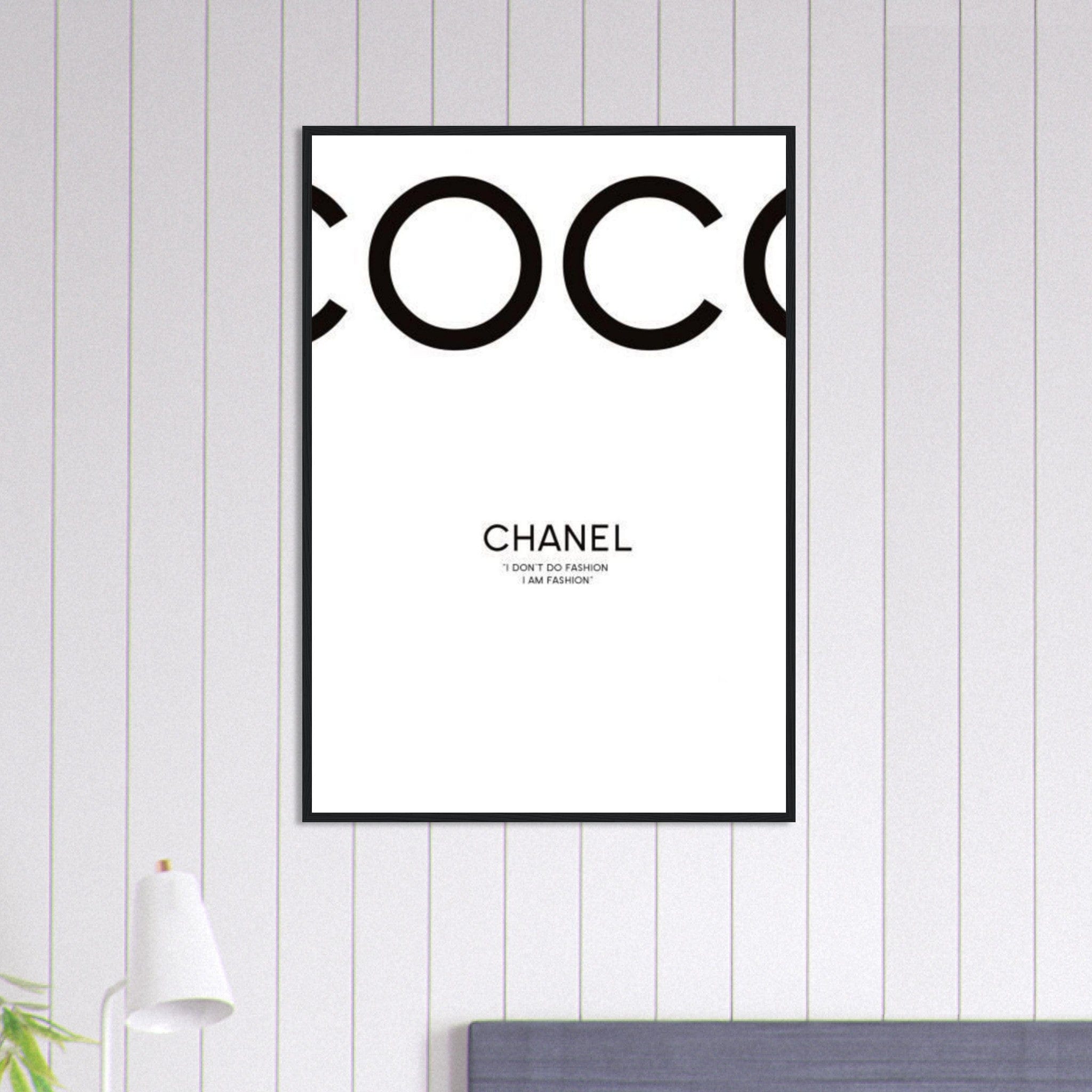 Canvanation Print Material 70x100 cm / 28x40″ Tableau Chanel Fond blanc