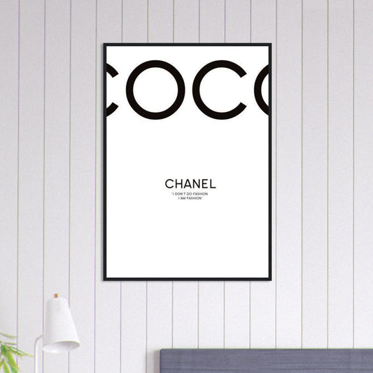 Tableau Chanel Fond blanc Canvanation