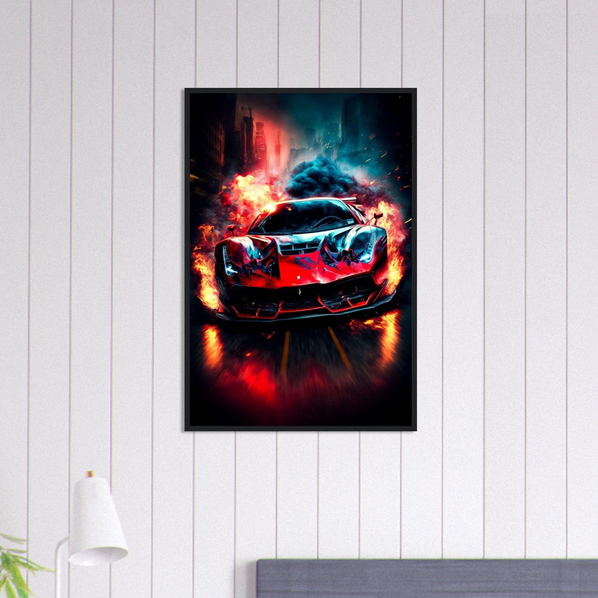 Canvanation Print Material 60x90 cm / 24x36″ Tableau Voiture Ferrari Tributo Sp