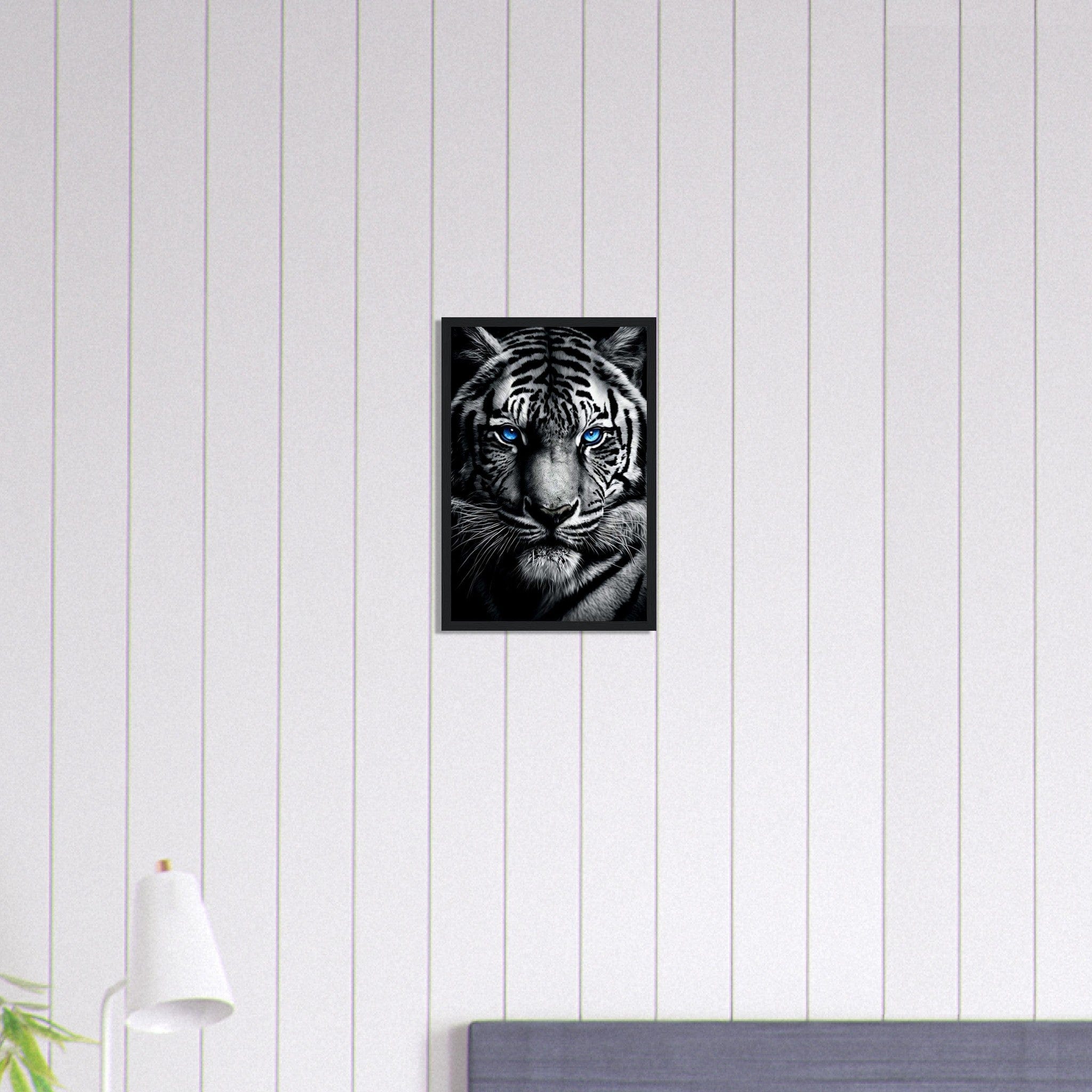 Tableau Tigre Yeux Bleu Canvanation