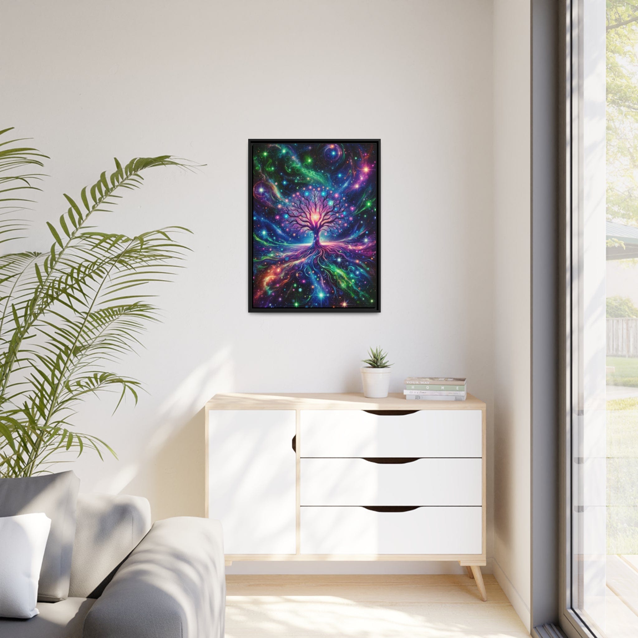 Printify Canvas Tableau Arbre De Vie L'Energie Du Cosmos