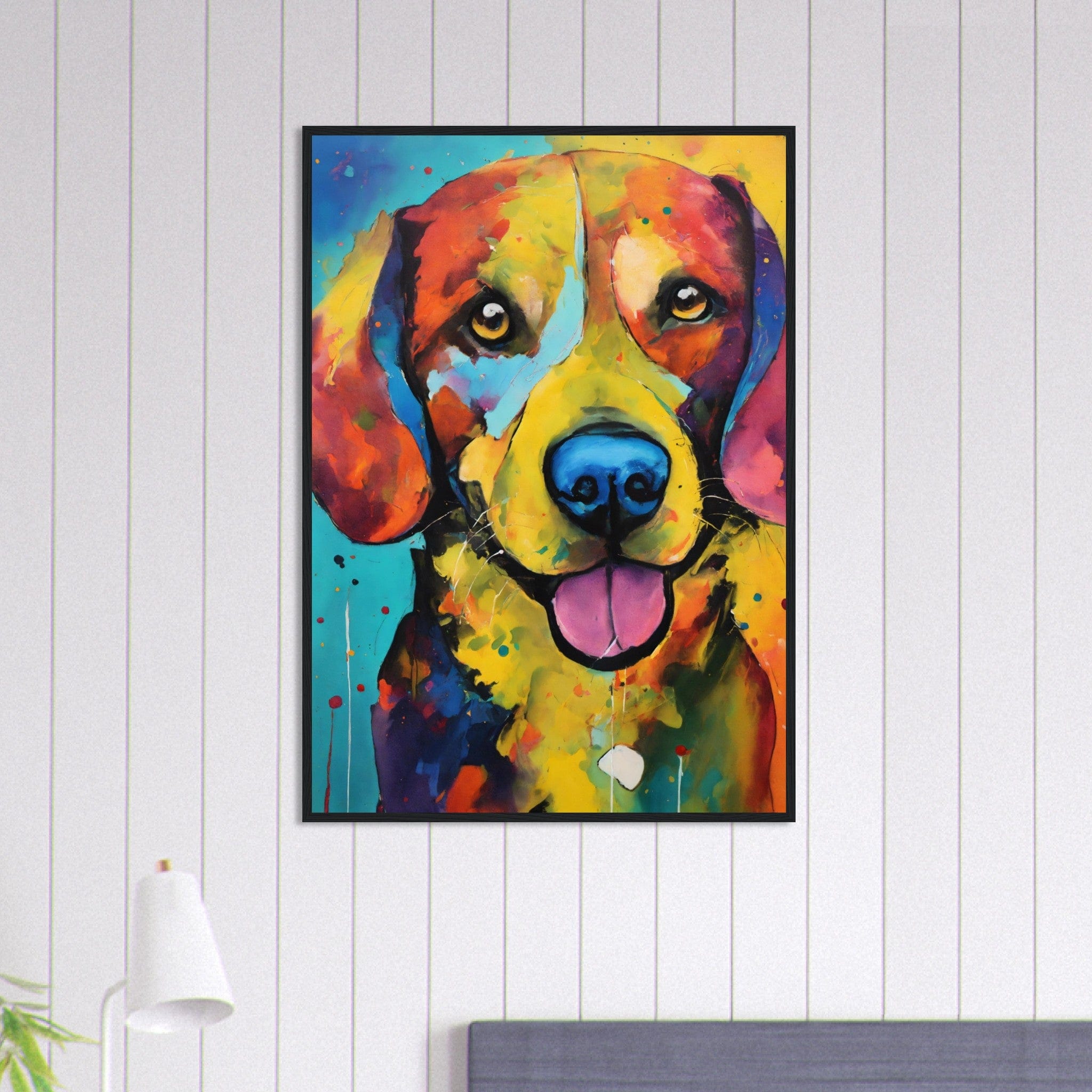 Canvanation Print Material 70x100 cm / 28x40″ Tableau Chien Regard Fidèle