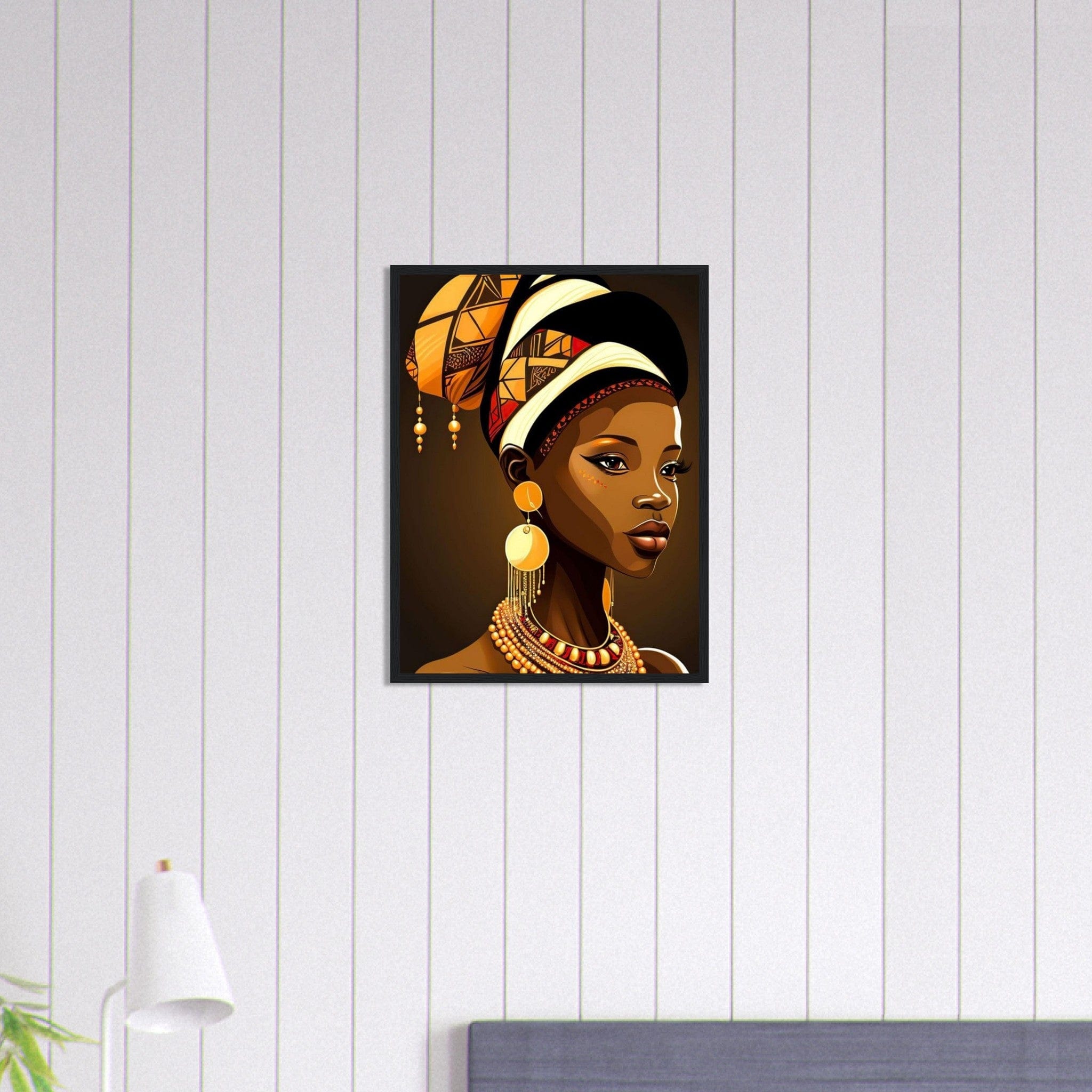 Peinture Femme Afro Canvanation