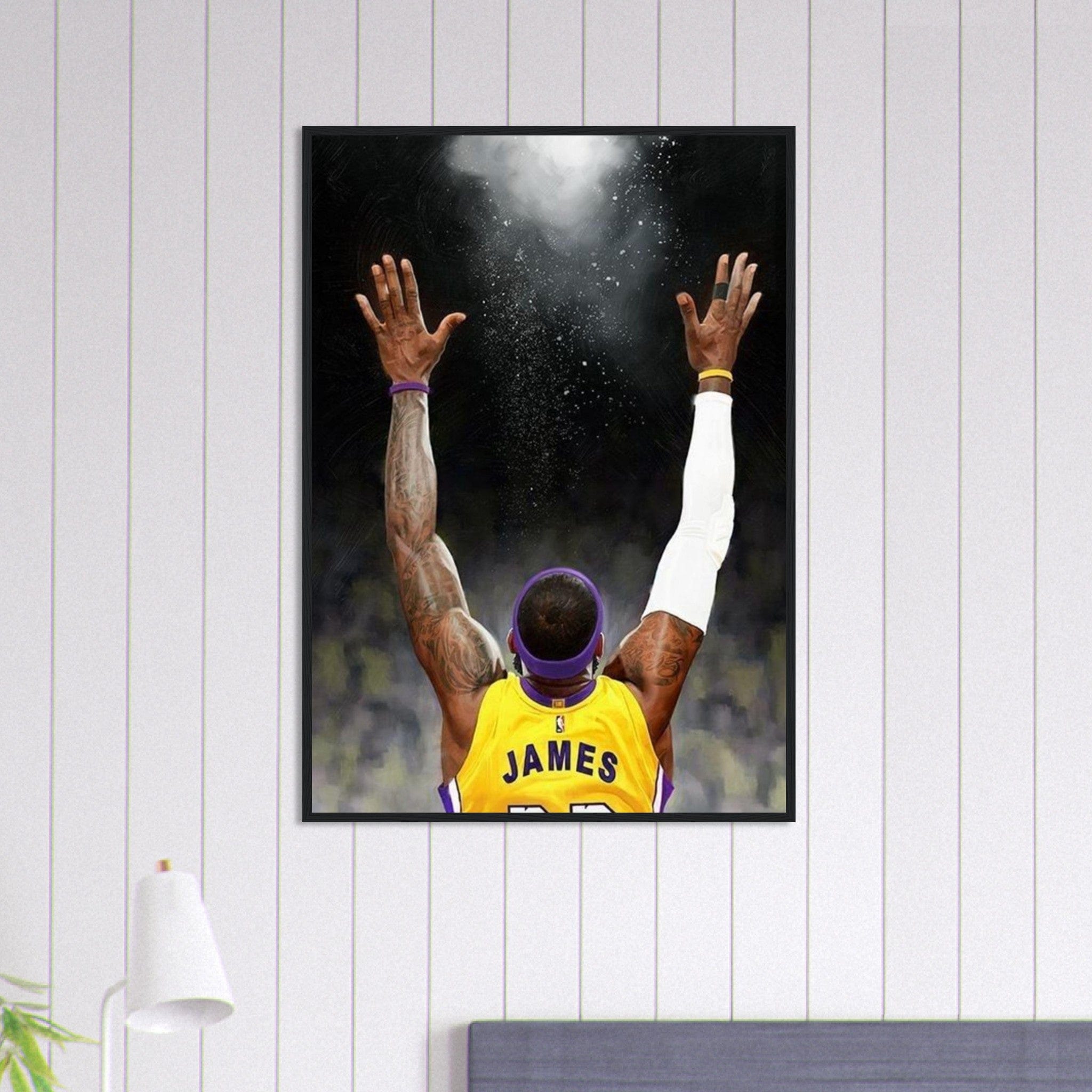 Canvanation Print Material 70x100 cm / 28x40″ Tableau Basket Lebron James Dynastie