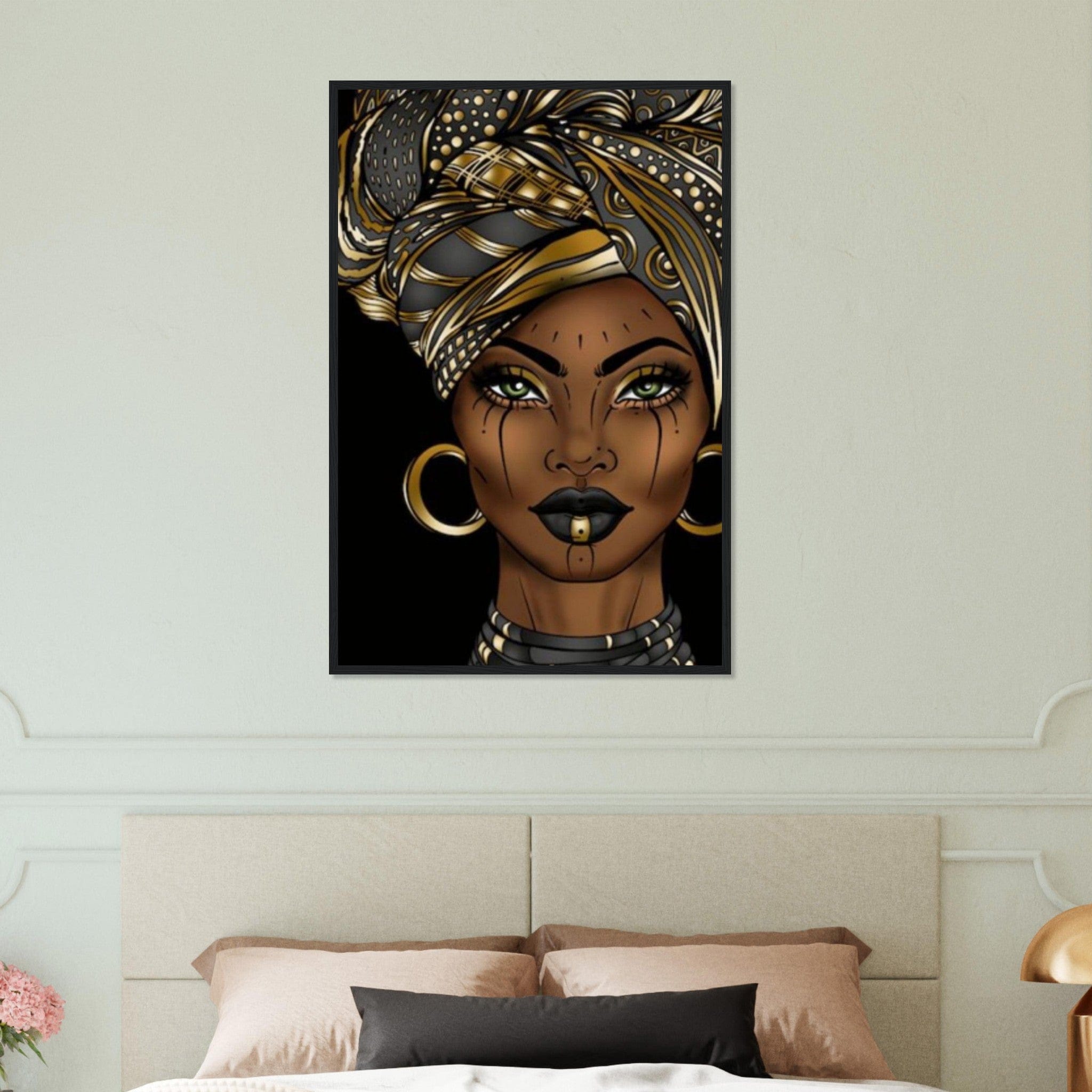 Canvanation Print Material 60x90 cm / 24x36″ Portrait Africaine Peinture