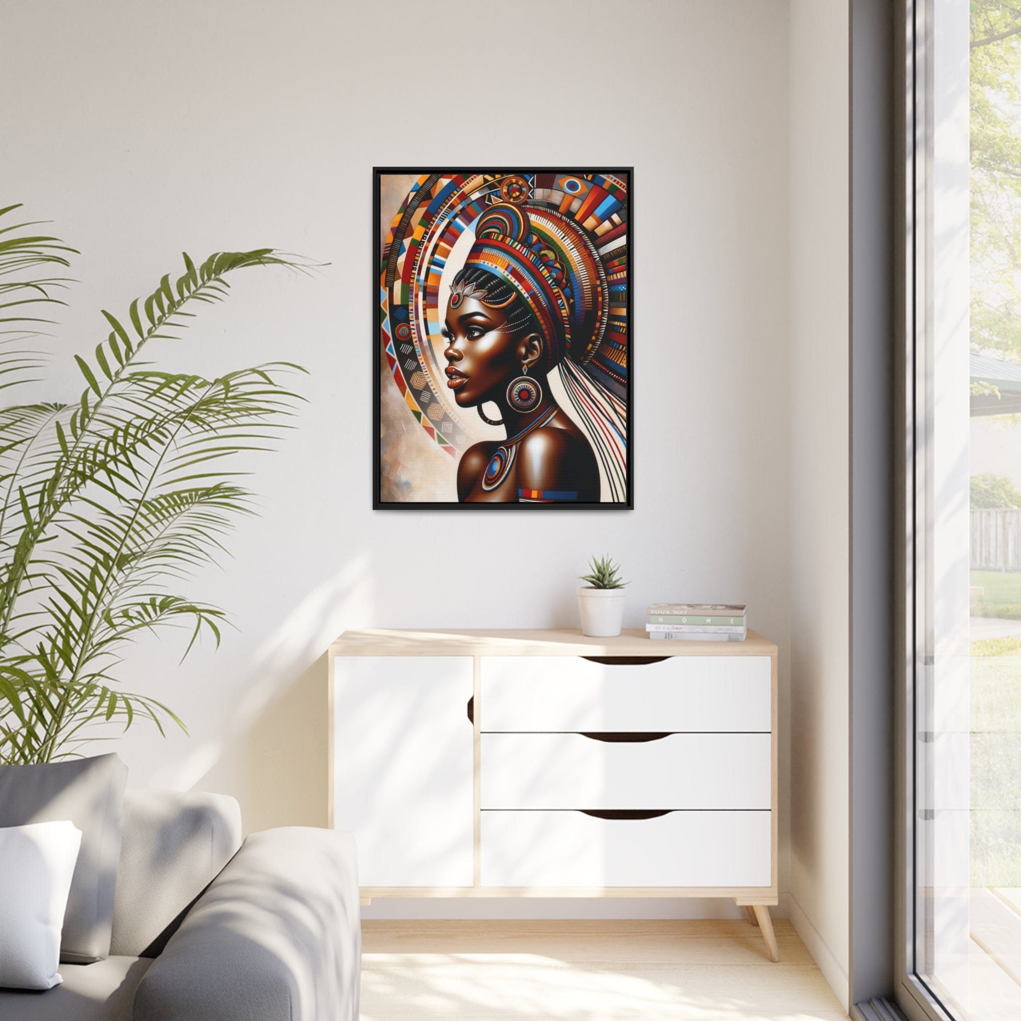 Printify Canvas Tableau "Les beautés intemporelles : Portraits de femmes africaines"