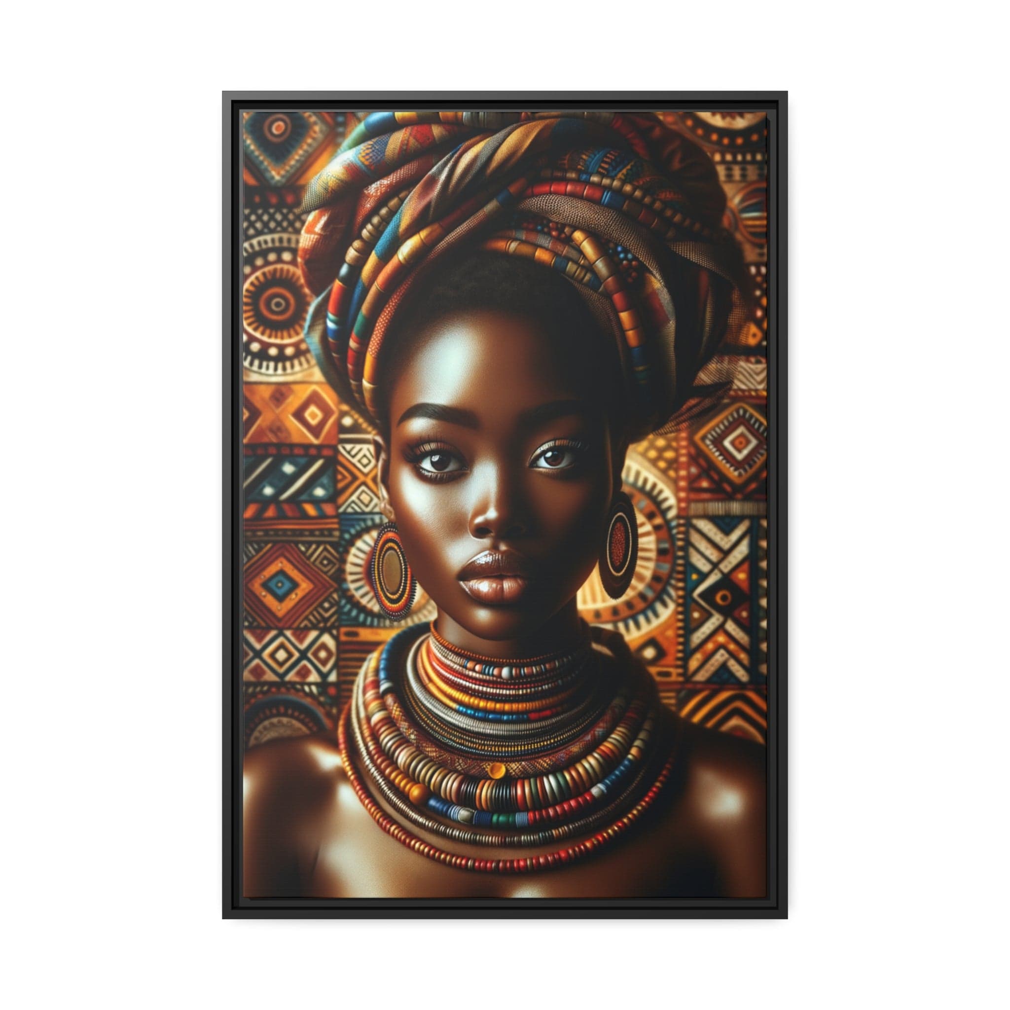 Printify Canvas 61.00 Cm″ x 91.40 Cm″ (Vertical) Tableau "La beauté et la force des femmes africaines - Une célébration artistique"