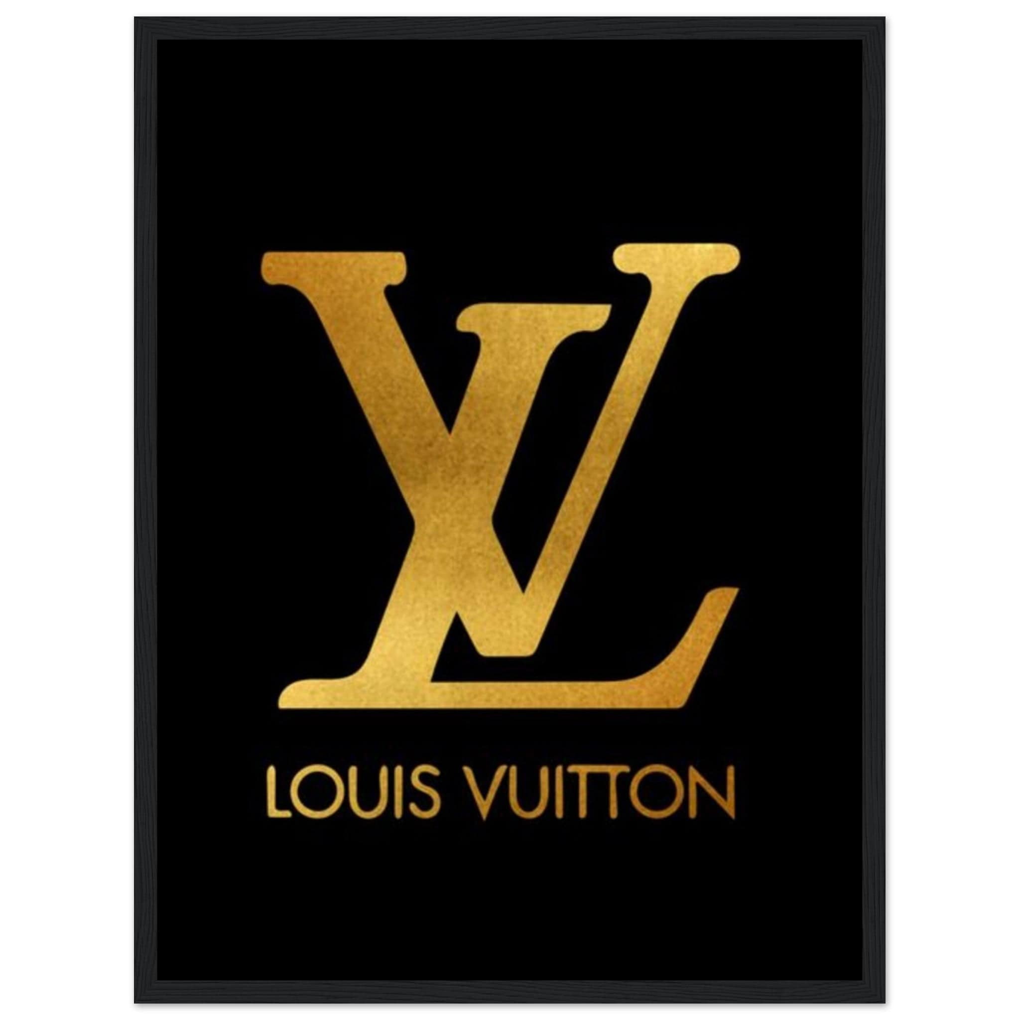 Tableau Marque De Luxe Louis Vuitton Or Canvanation