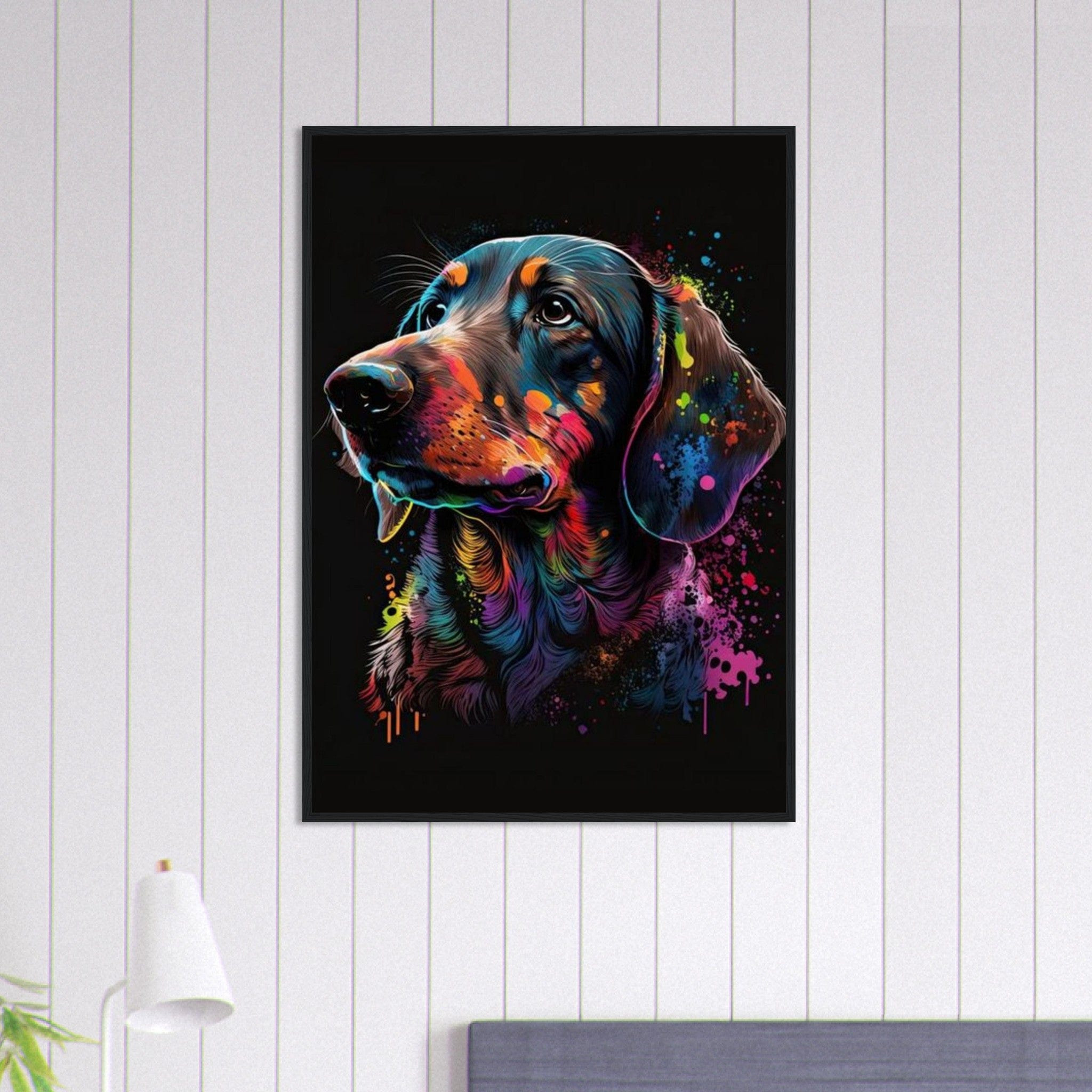 Canvanation Print Material 70x100 cm / 28x40″ Tableau Chien - Complicité sans faille