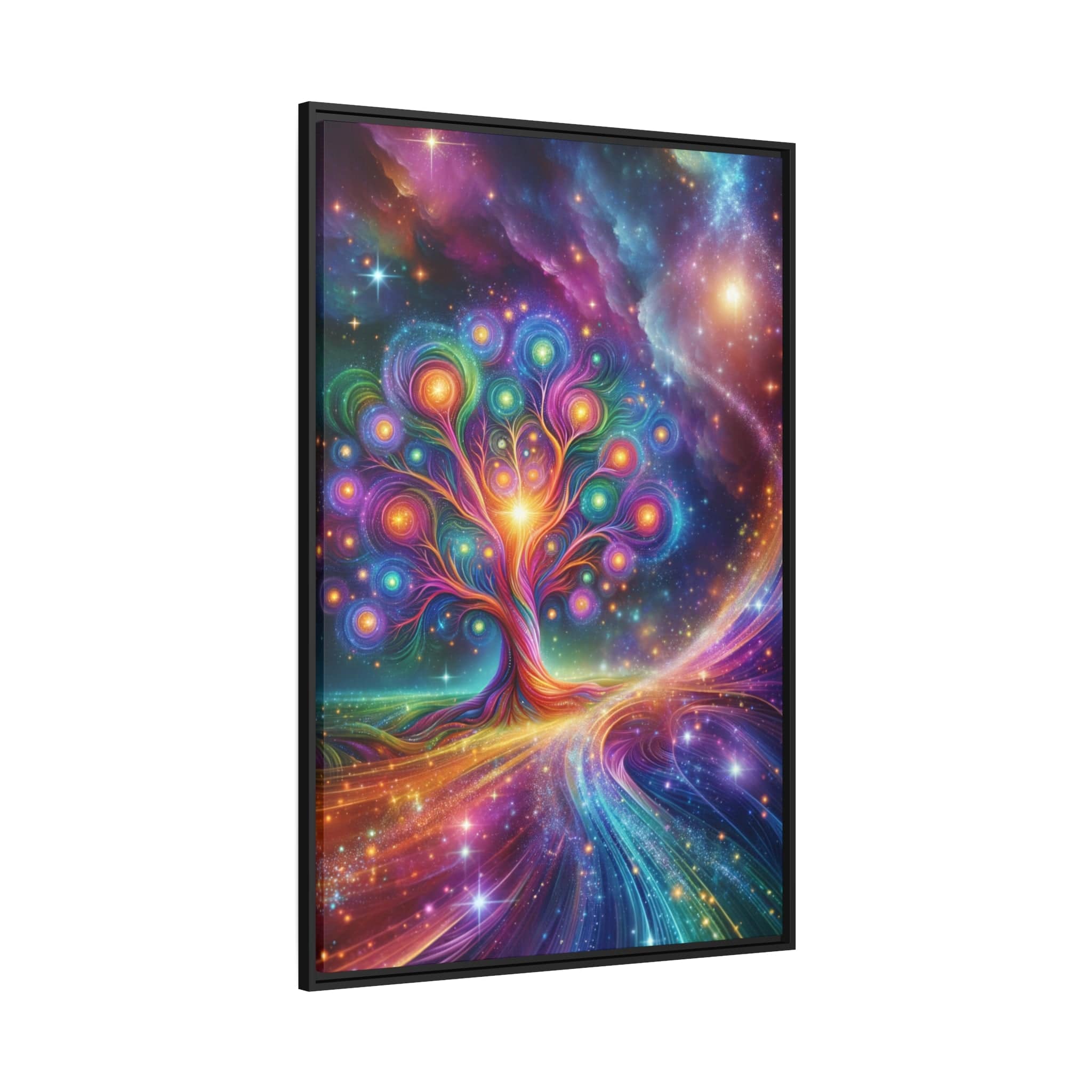 Printify Canvas Tableau Arbre De Vie Univers Riche