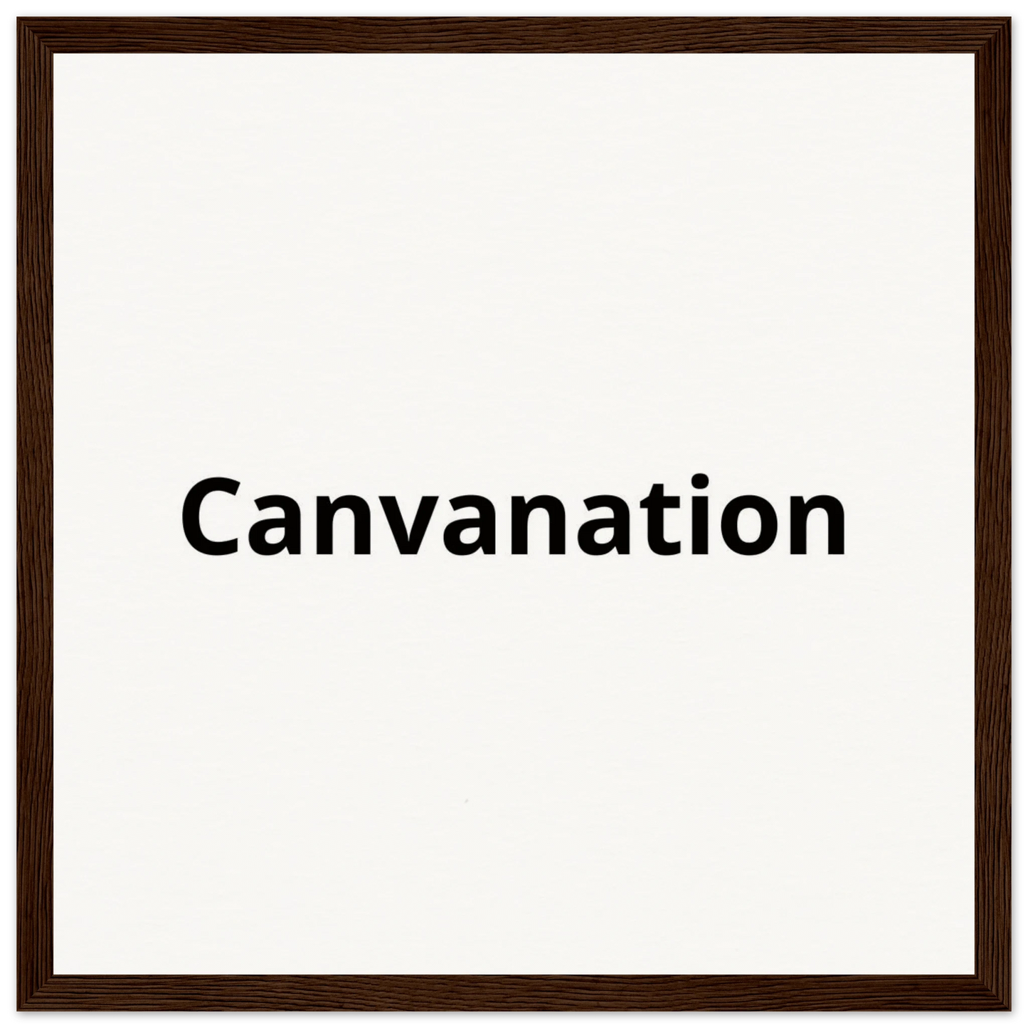 Canvanation Print Material 30x30 cm / 12x12″ / Cadre en bois foncé Tableau Personnalisé
