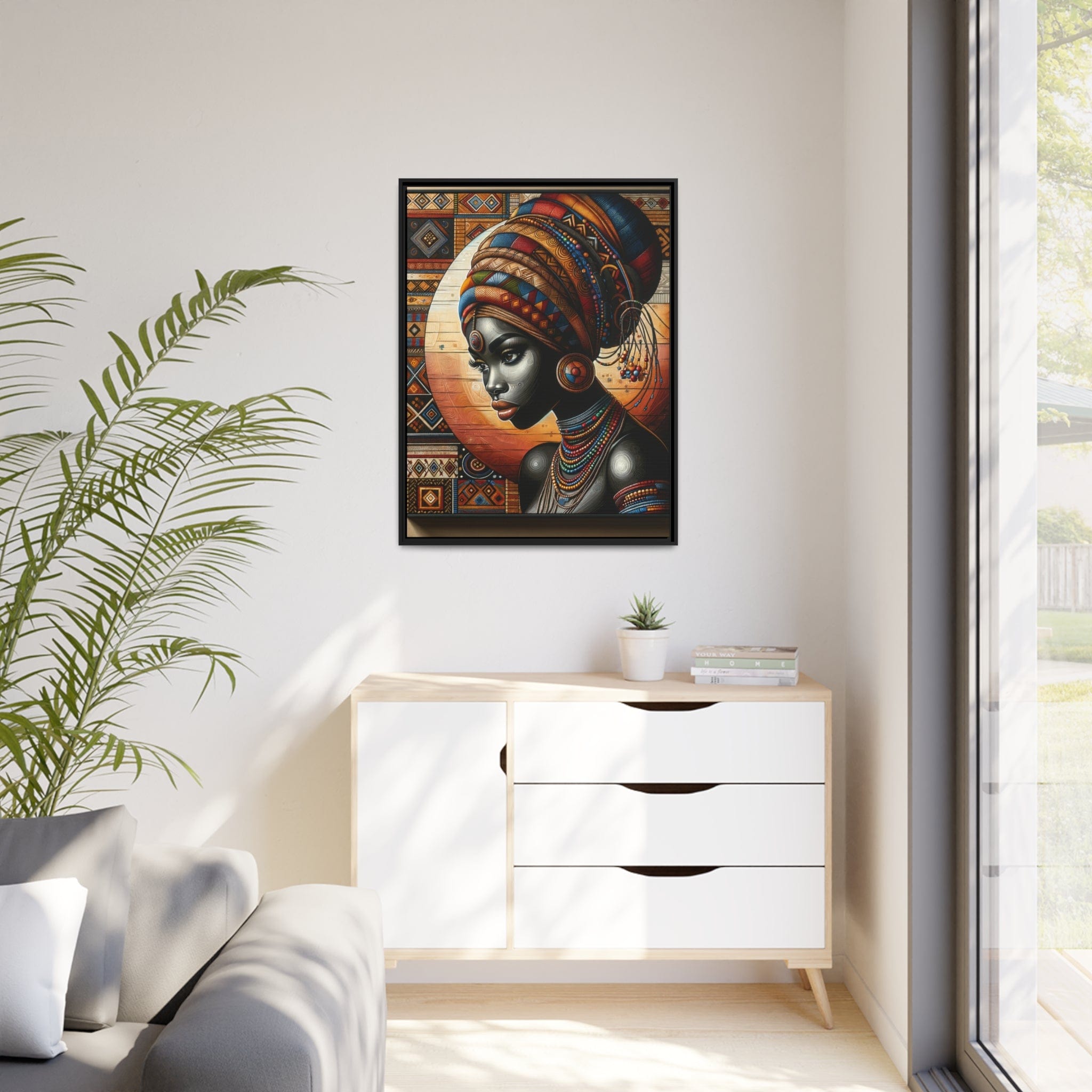 Printify Canvas Tableau "Les femmes africaines : une symphonie de grâce, de force et de résilience"