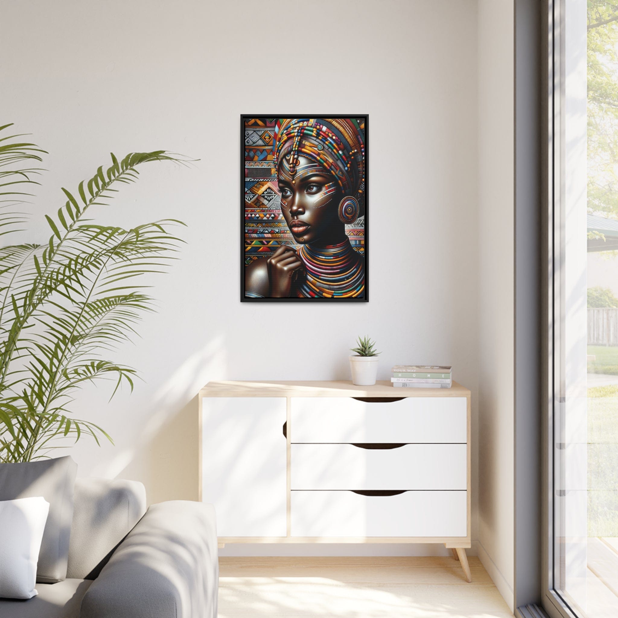 Printify Canvas Tableau "La puissance et la grâce des femmes africaines: une célébration de l'essence féminine à travers l'art"