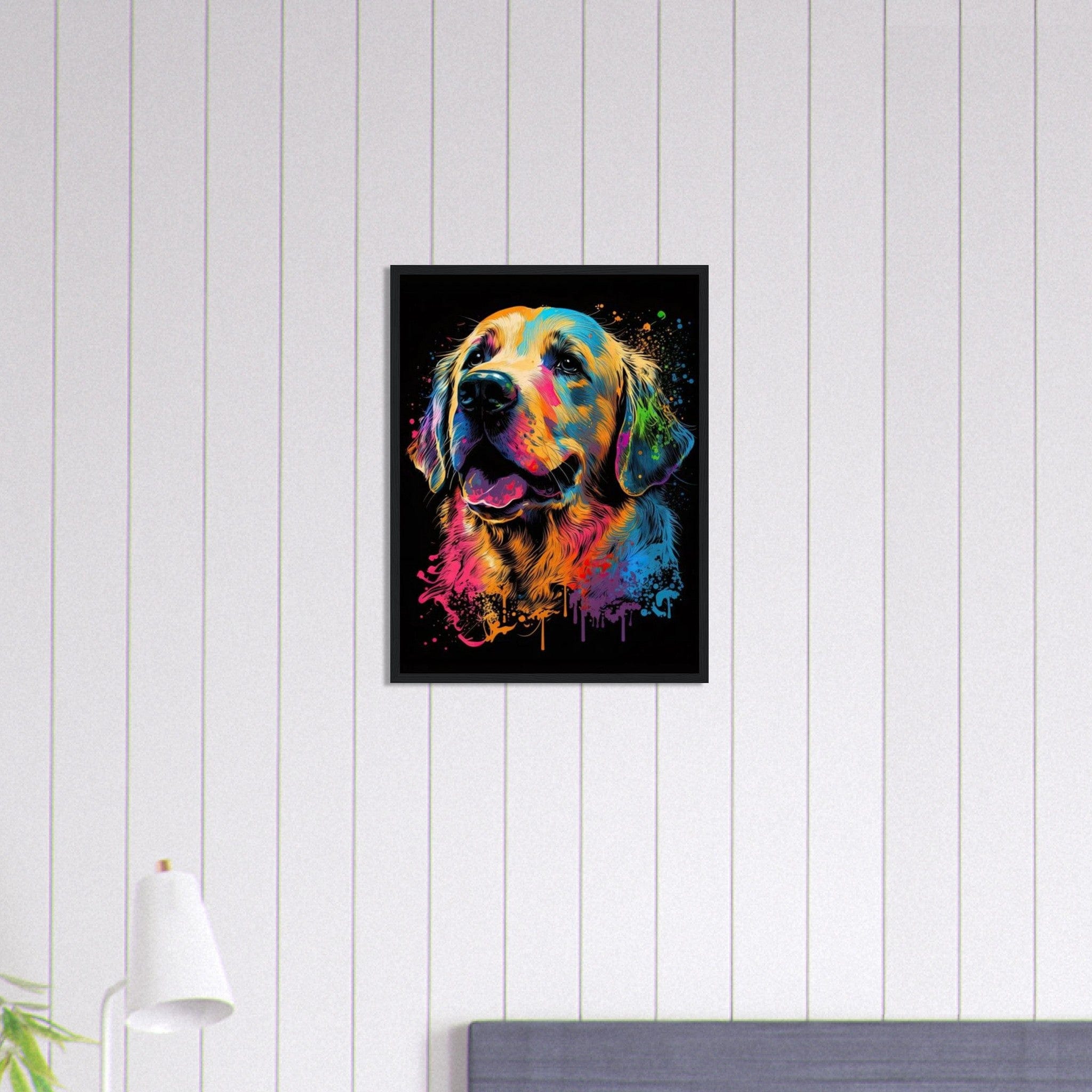 Canvanation Print Material 45x60 cm / 18x24″ Tableau Chien - Au fil des pattes