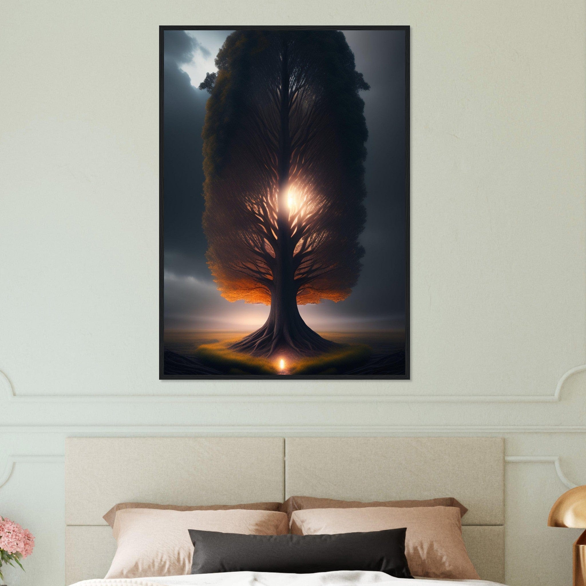 Canvanation Print Material 70x100 cm / 28x40″ Tableau Arbre De Vie Symbiose Urbaine