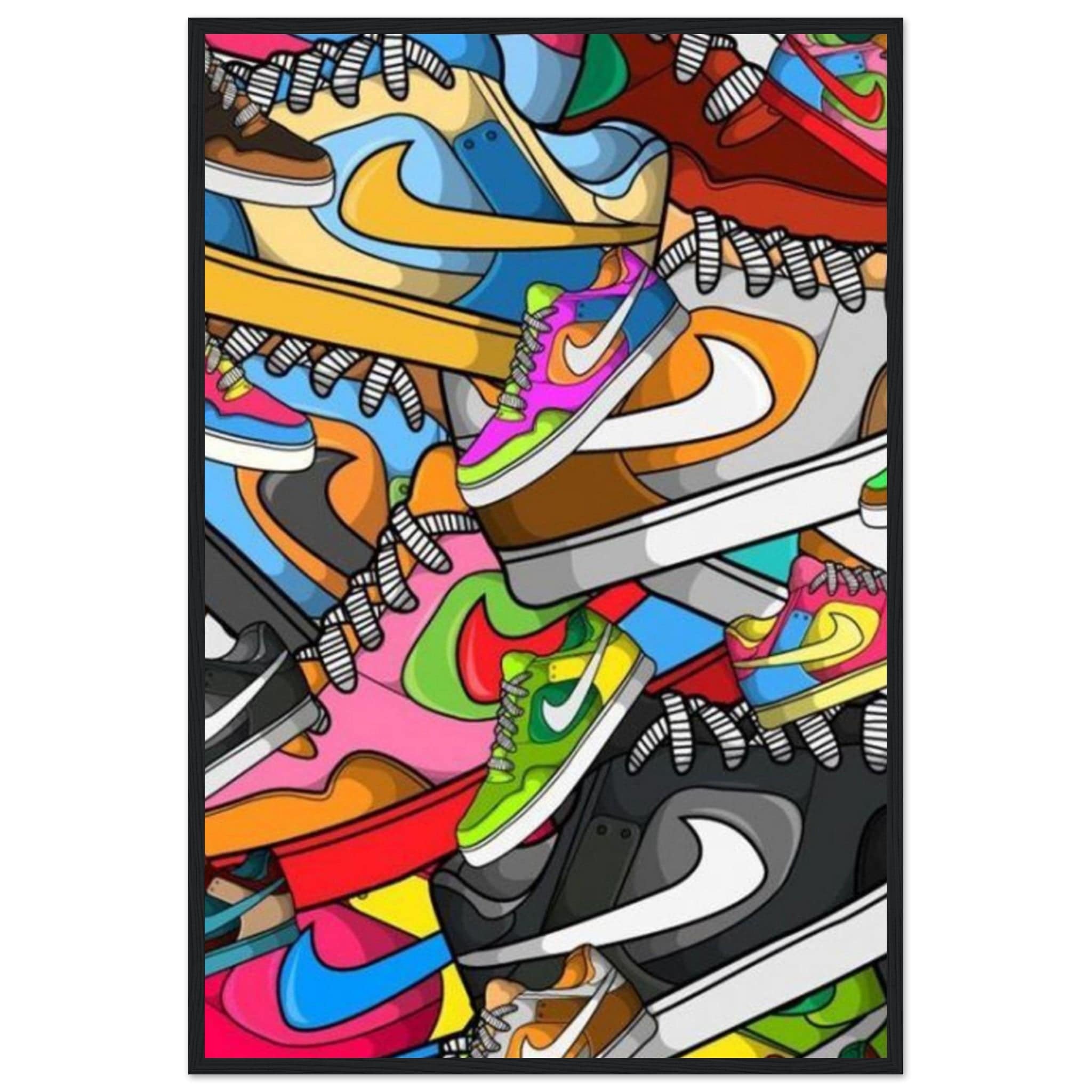 Gelato Print Material 60x90 cm / 24x36″ Tableau Graffiti Sneaker