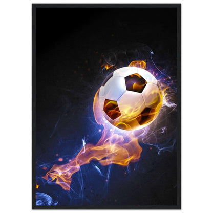 Tableau Football Illustration Feu - Canvanation