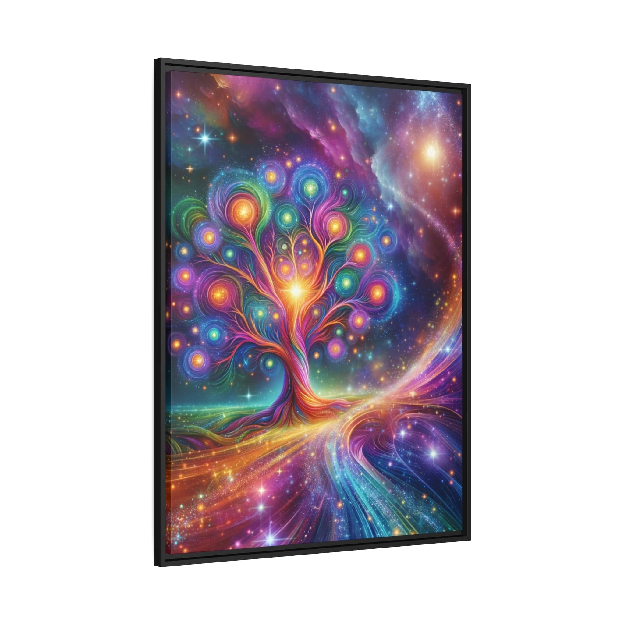 Printify Canvas Tableau Arbre De Vie Univers Riche