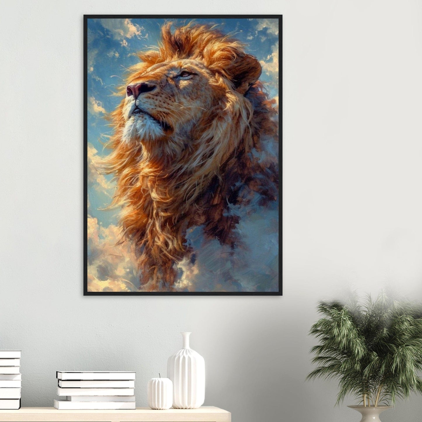 Lion Tableau Ciel