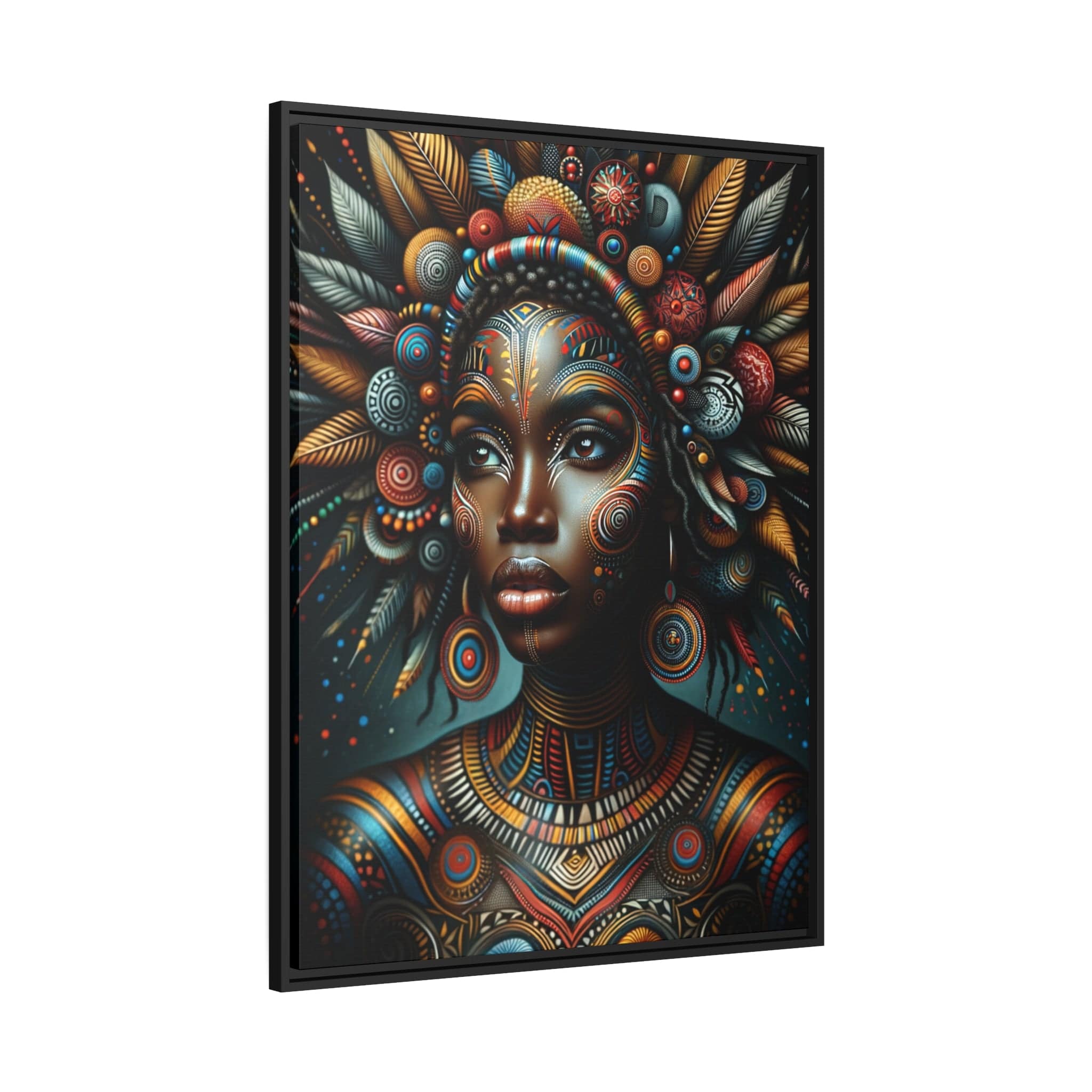 Printify Canvas Tableau "La renaissance de l'Afrique :  Portraits inspirants de femmes africaines"