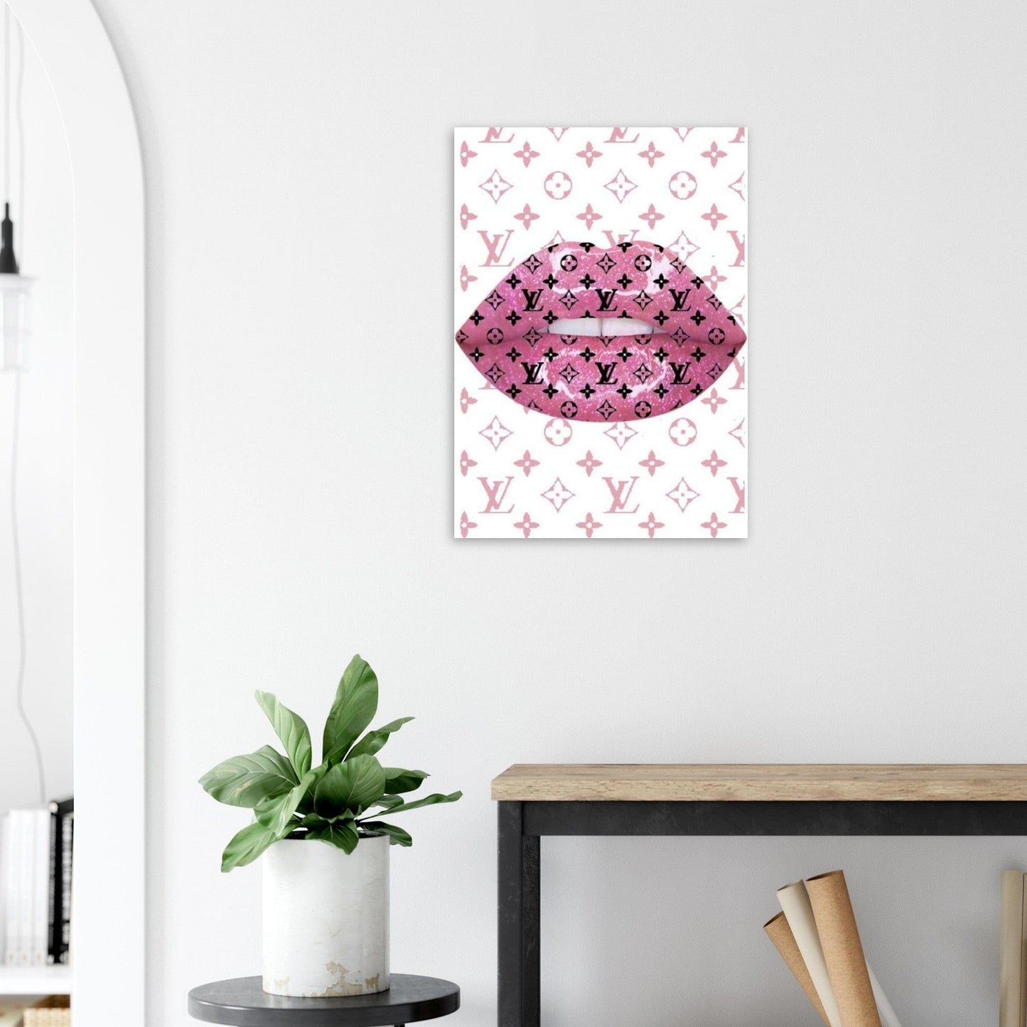 Gelato Print Material 50x70 cm / 20x28″ Affiche Louis Vuitton Levre Rose
