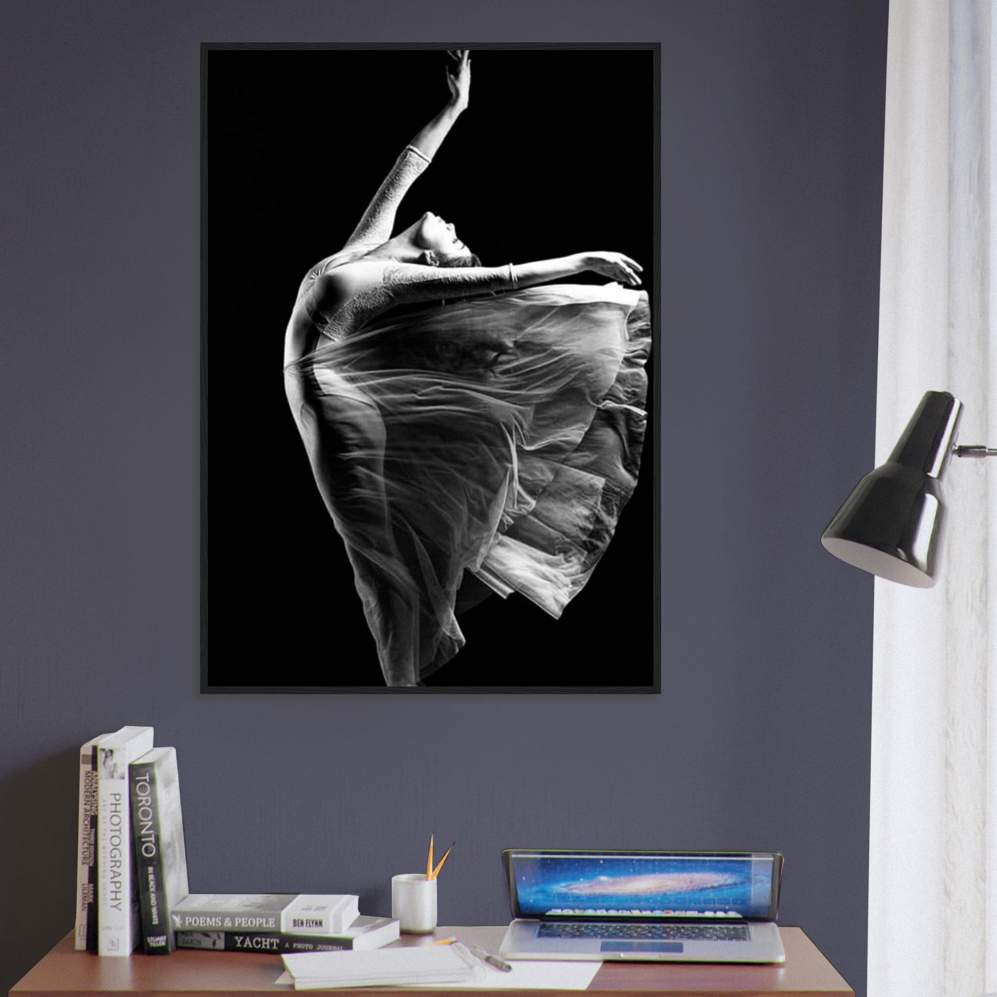 Canvanation Print Material Tableau Photo Noir Et Blanc-Femme-Danseuse