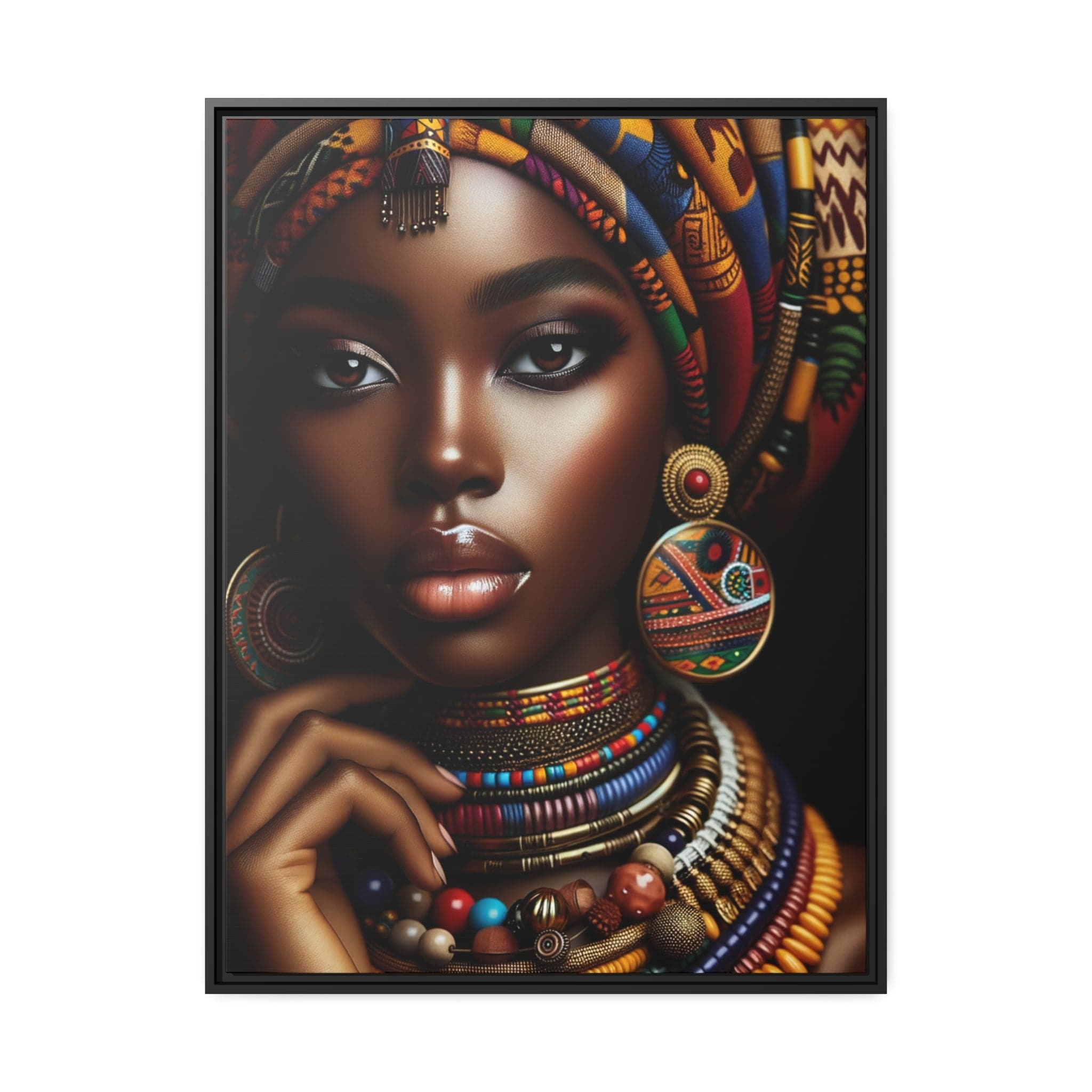 Printify Canvas 76.20 Cm" x 101.60 Cm" (Vertical) Tableau "La beauté et la puissance de la femme africaine capturées dans un tableau"