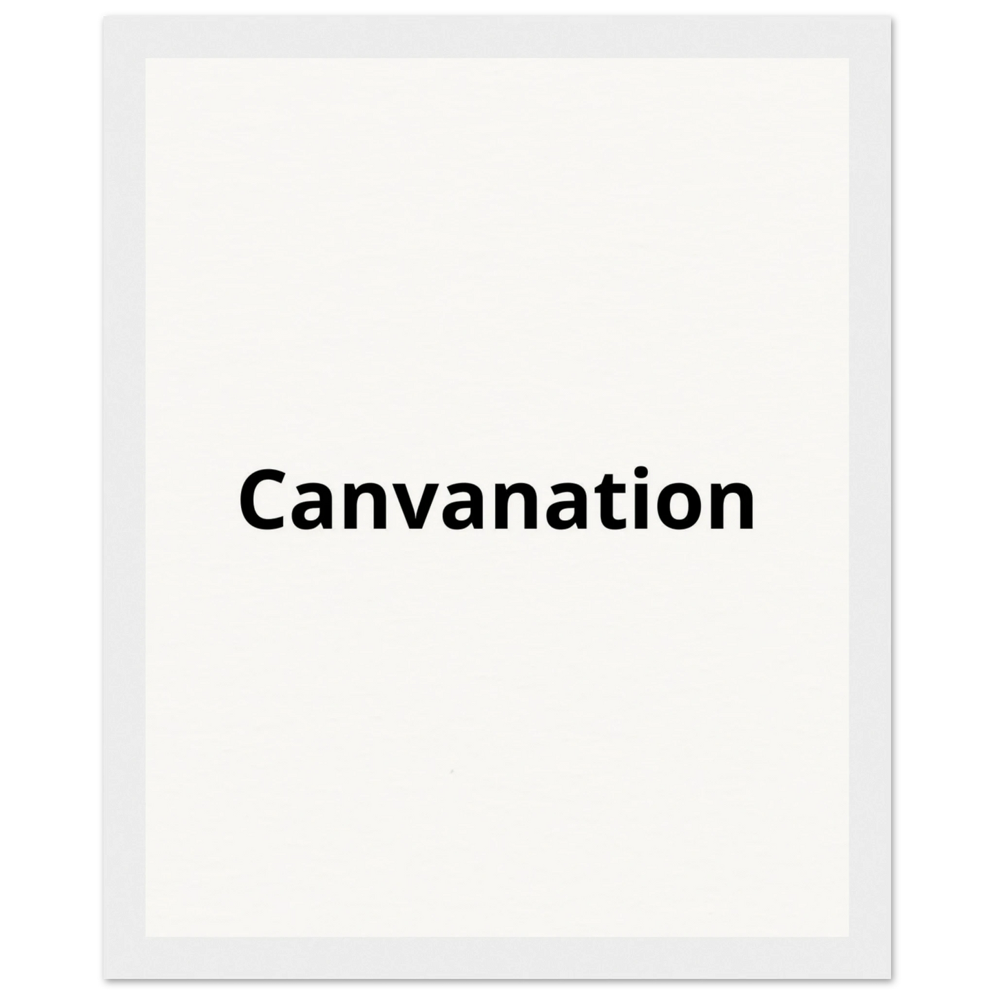 Canvanation Print Material 20x25 cm / 8x10″ / Cadre blanc Tableau Personnalisé
