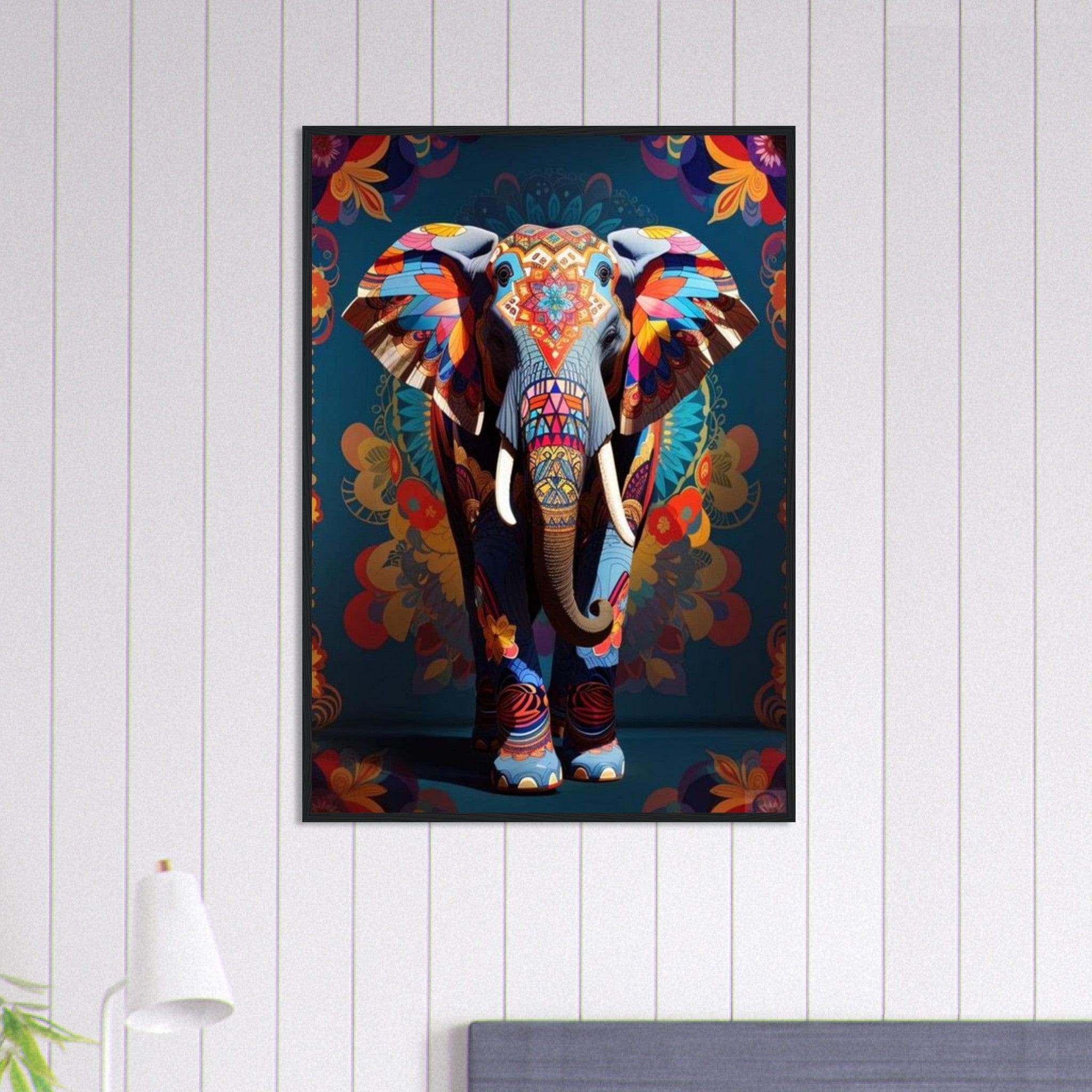 Canvanation Print Material 70x100 cm / 28x40″ Tableau Elephant Rythmes de la Savane