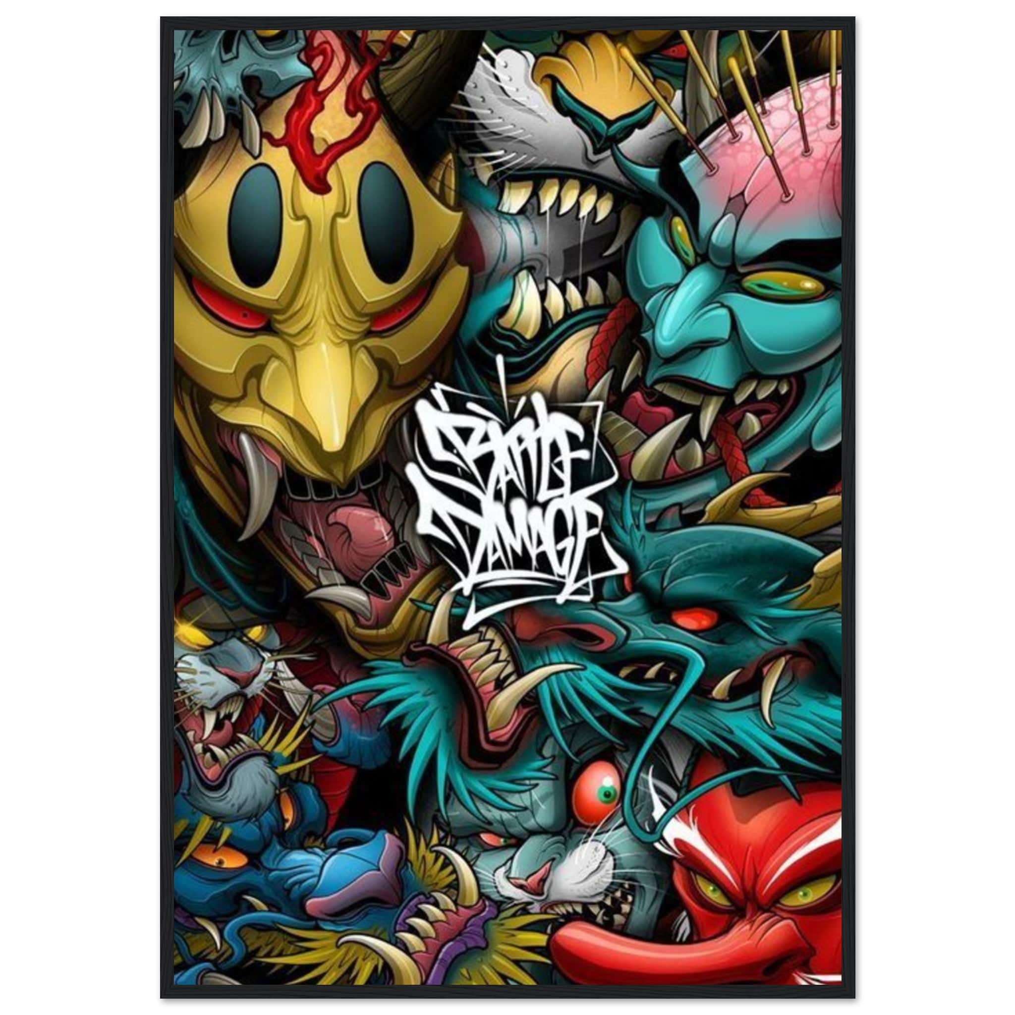 Gelato Print Material 70x100 cm / 28x40″ Tableau Graffiti Art