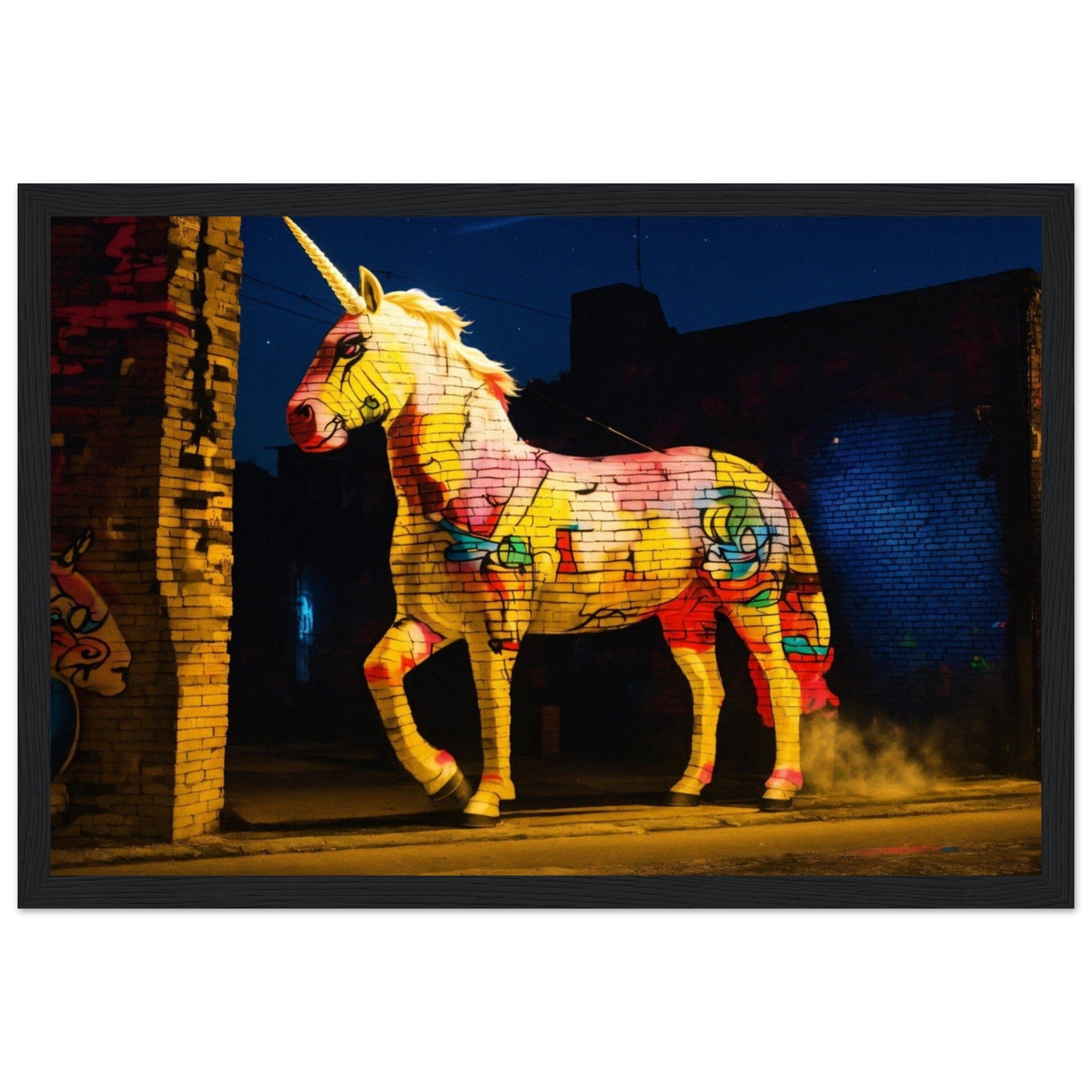 Canvanation Print Material 30x45 cm / 12x18″ Graffiti Tableau Licorne