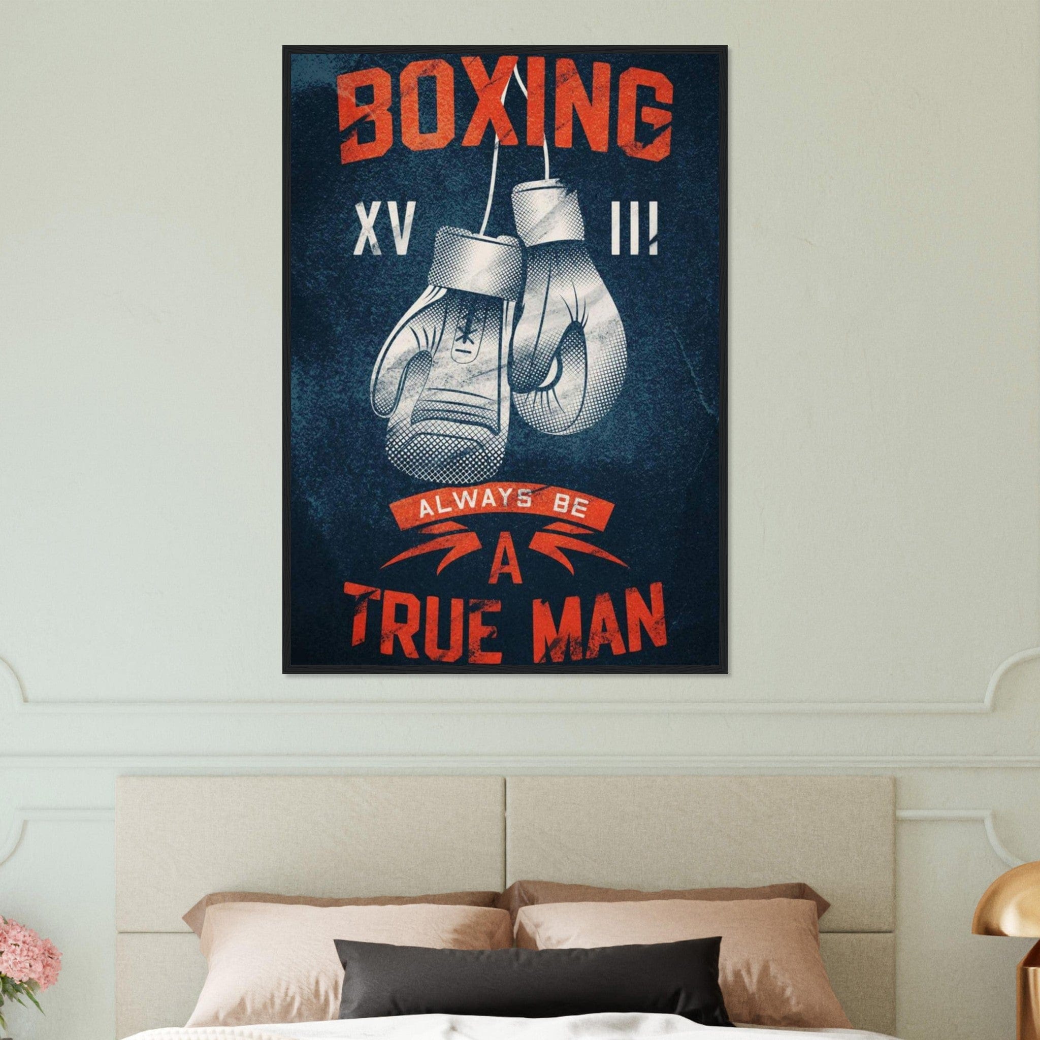 Tableau Boxe Affiche Gants Canvanation