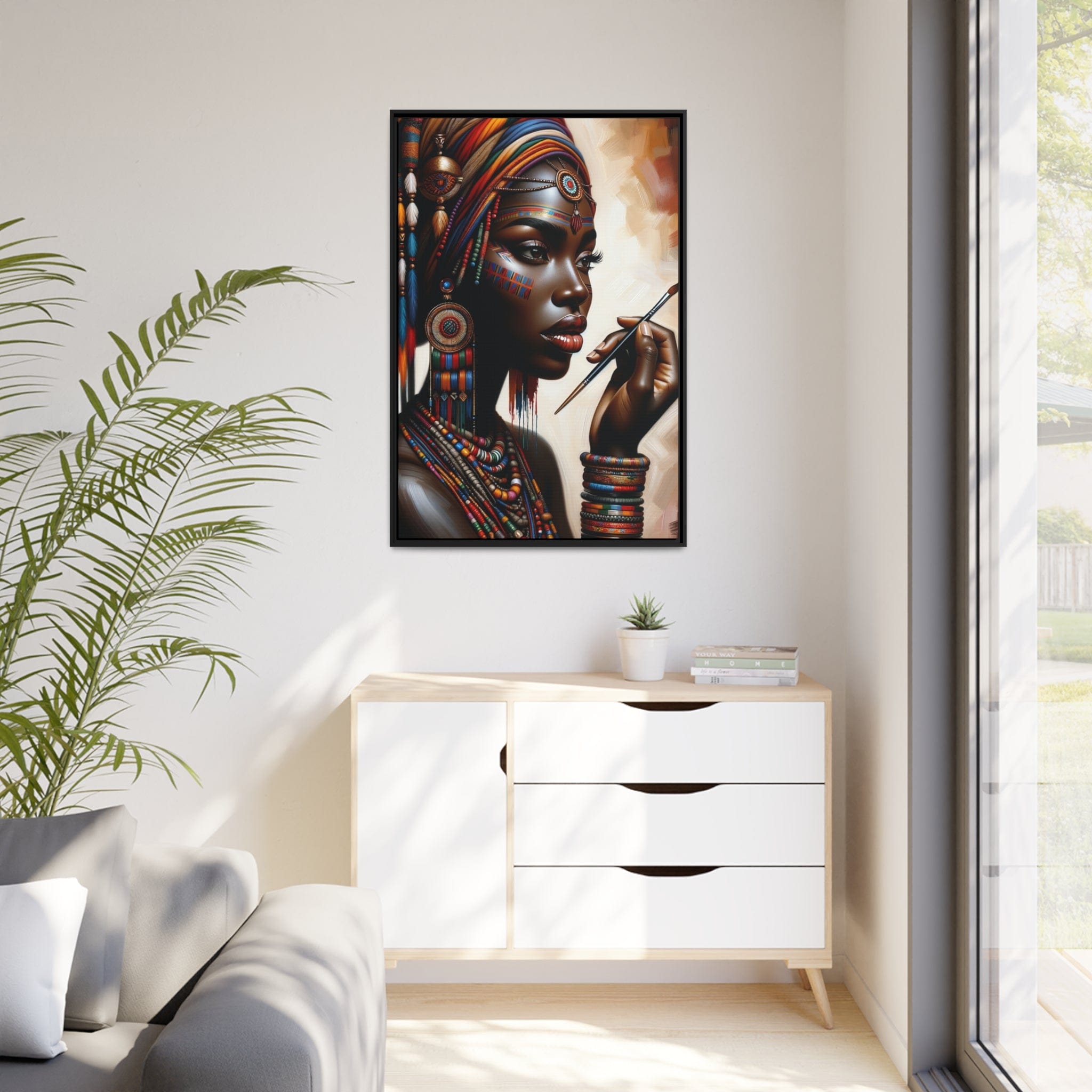 Printify Canvas Tableau "La beauté et la puissance des femmes africaines"