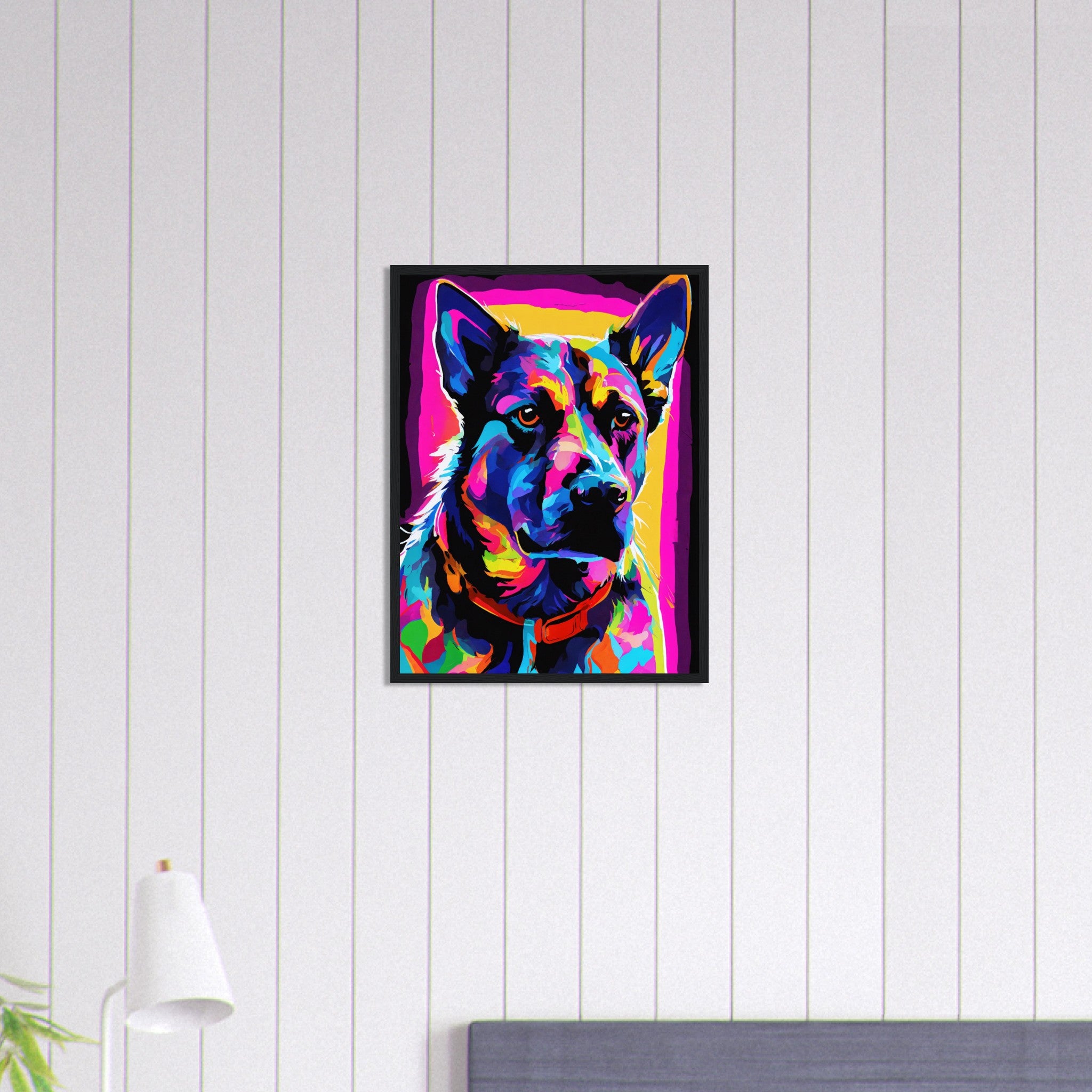 Canvanation Print Material 45x60 cm / 18x24″ Tableau Chien Câlin Matinal