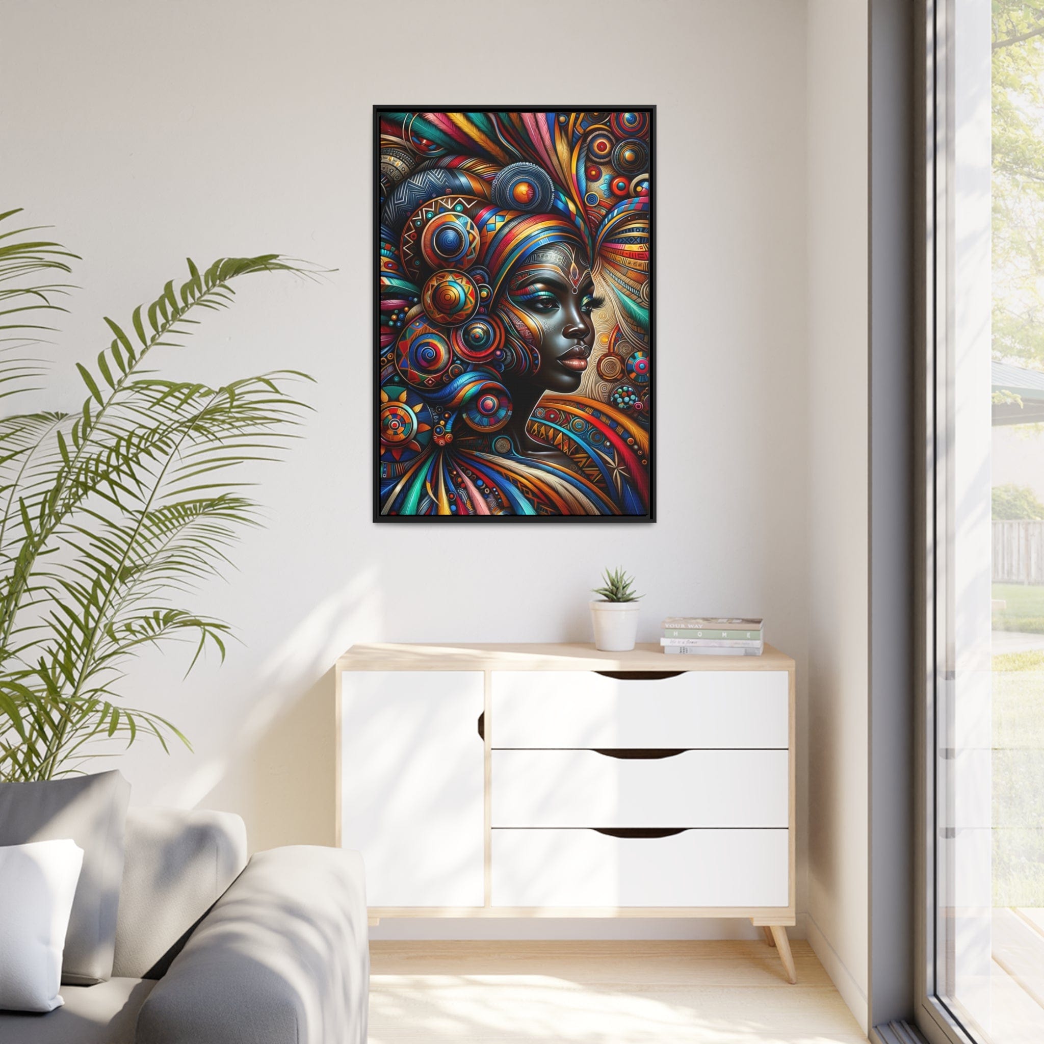 Printify Canvas Tableau "La force et la beauté de la femme africaine dans l'art"