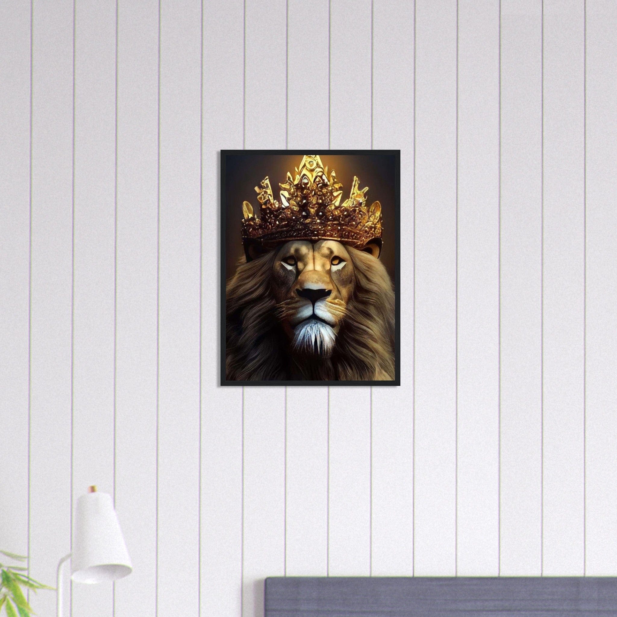 Canvanation Print Material 45x60 cm / 18x24″ Tableau Lion Abstrait