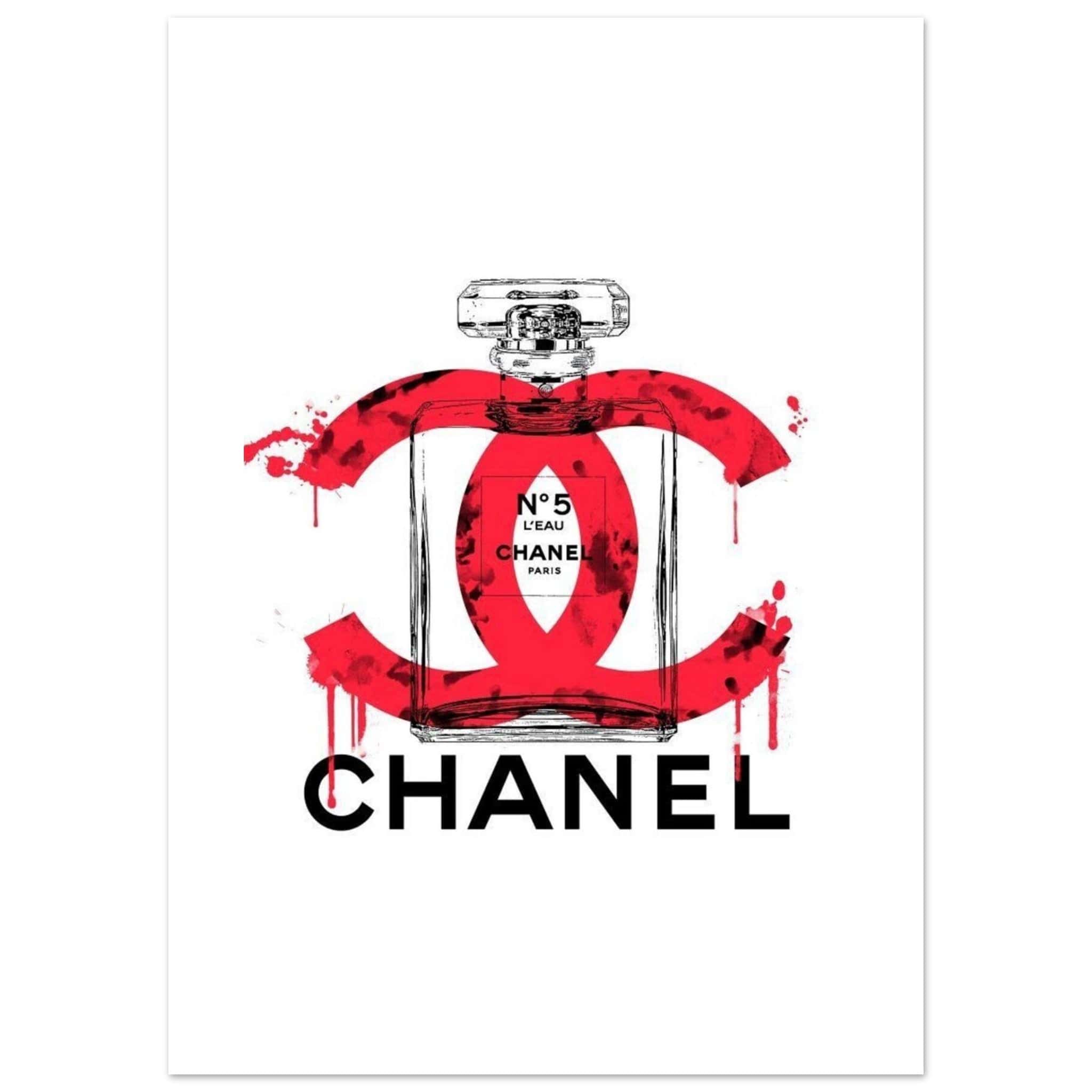 Gelato Print Material 50x70 cm / 20x28″ Affiche Chanel Rouge