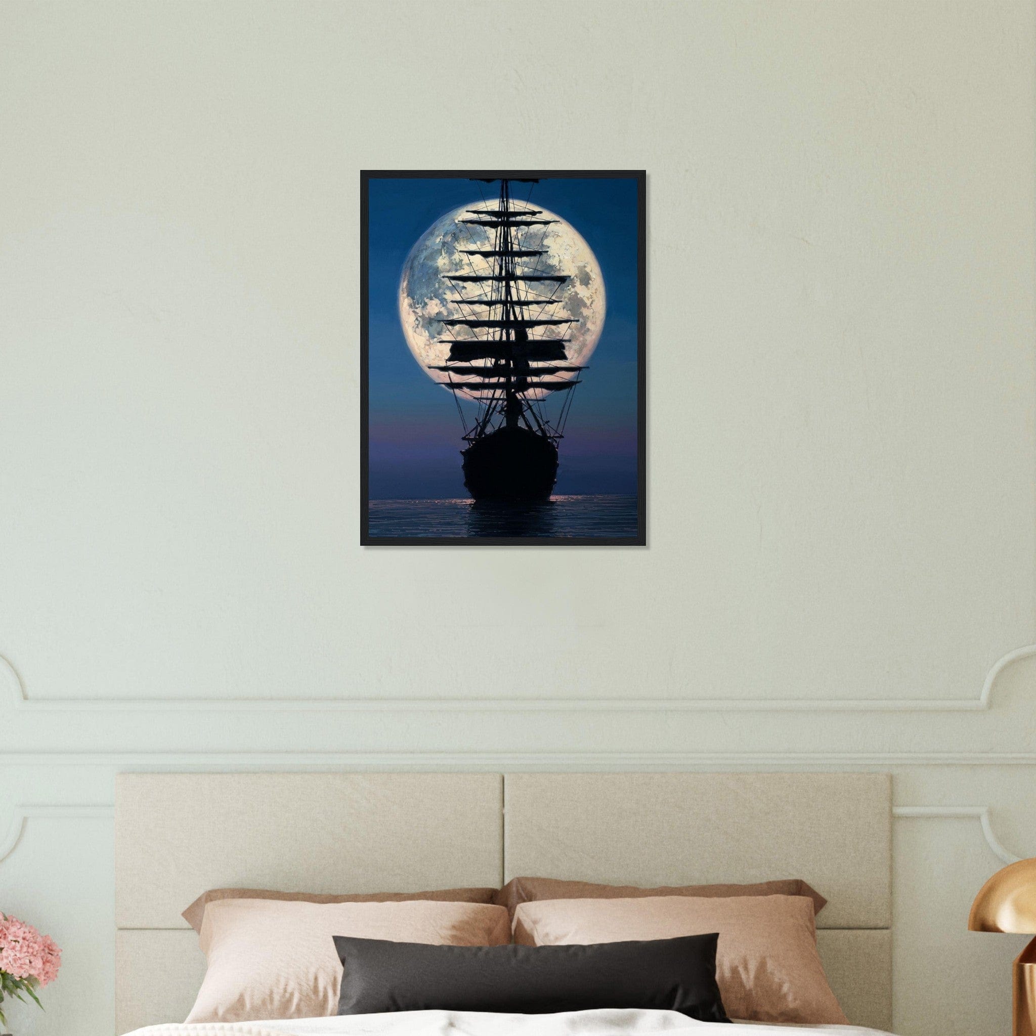 Tableau Peinture Mer Bateau