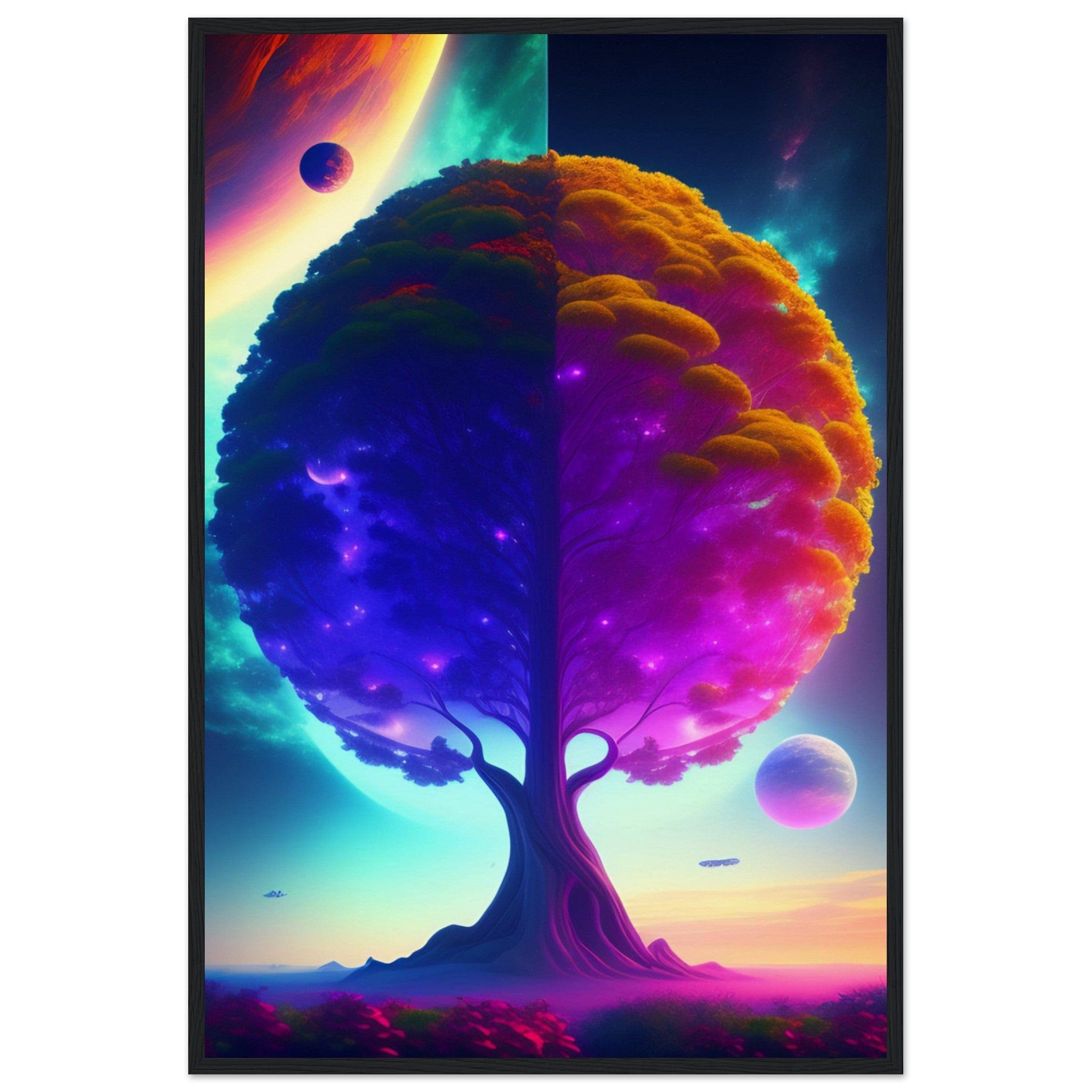 Canvanation Print Material 60x90 cm / 24x36″ Tableau Arbre De Vie L'Harmonie Urbaine