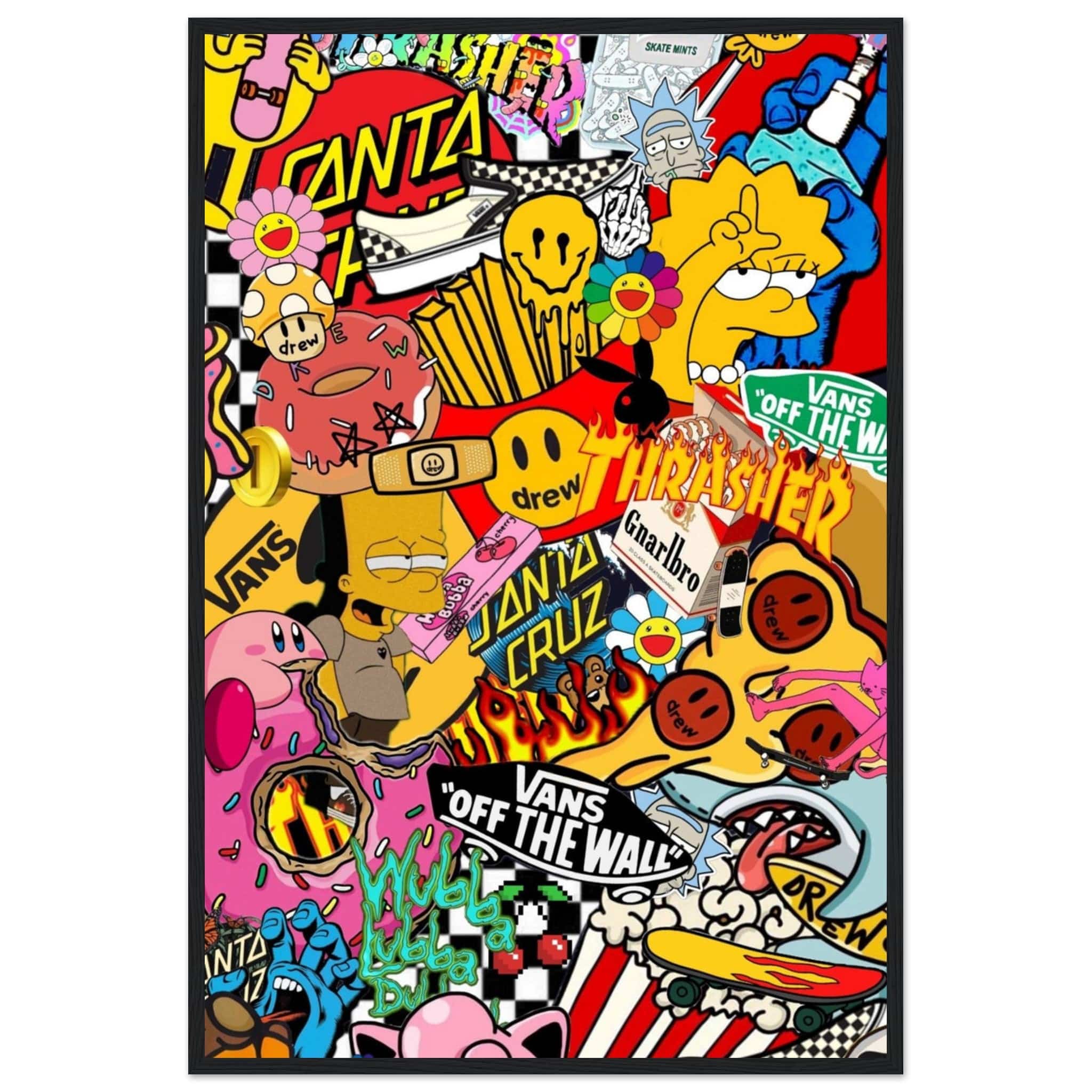 Gelato Print Material 60x90 cm / 24x36″ Toile Graffiti Street Art