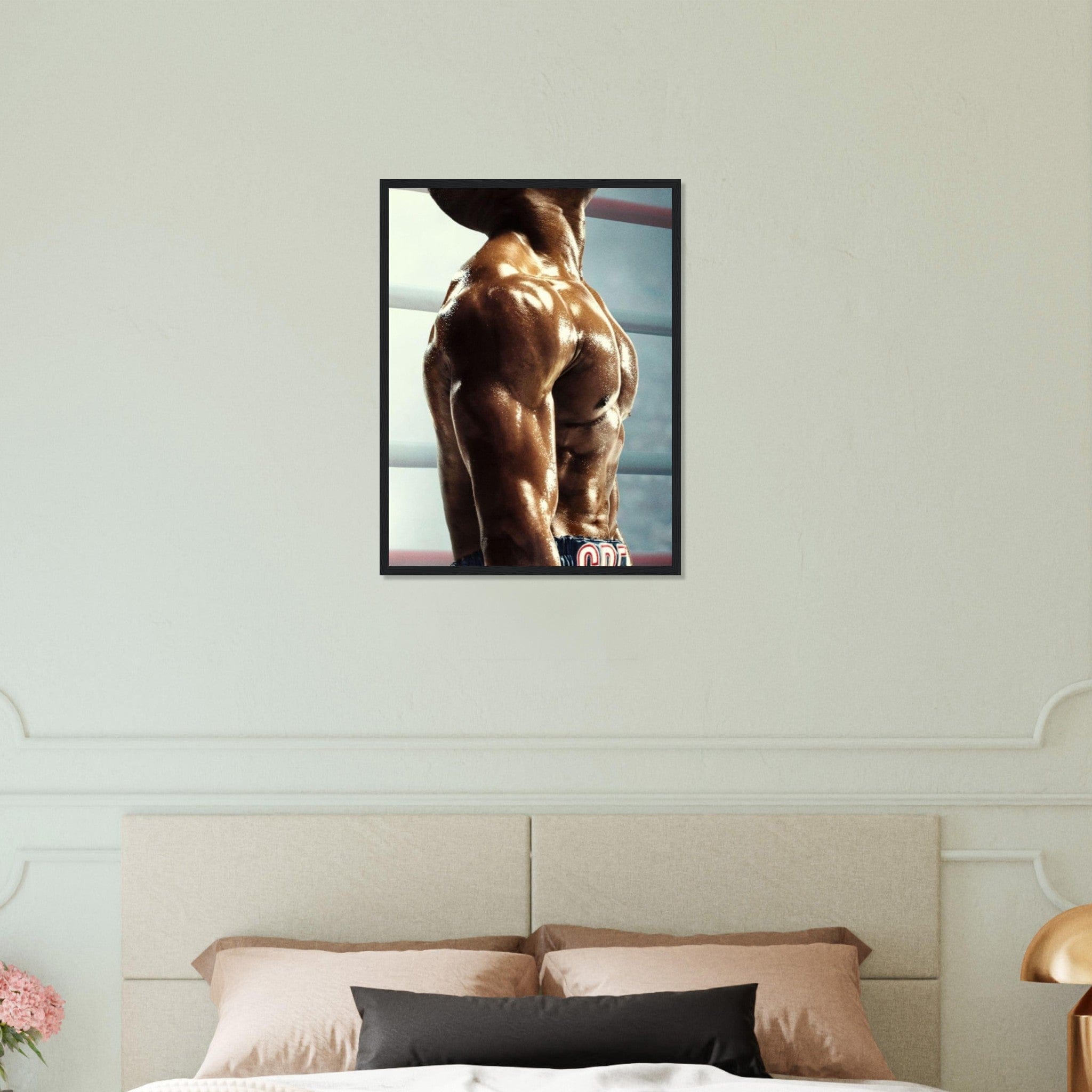 Canvanation Print Material 45x60 cm / 18x24″ Tableau avec le torse d'un boxeur