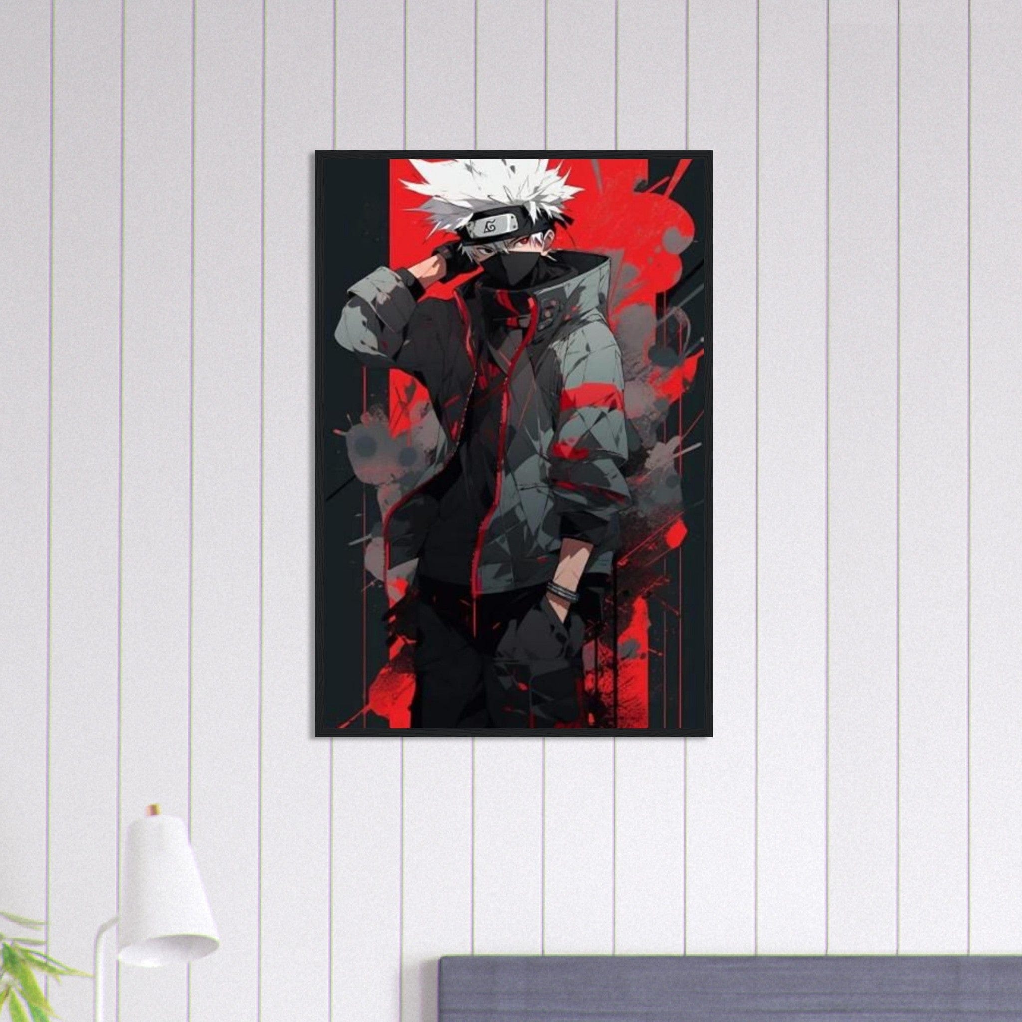 Canvanation Print Material 60x90 cm / 24x36″ Tableau Avec Cadre Naruto Kakashi