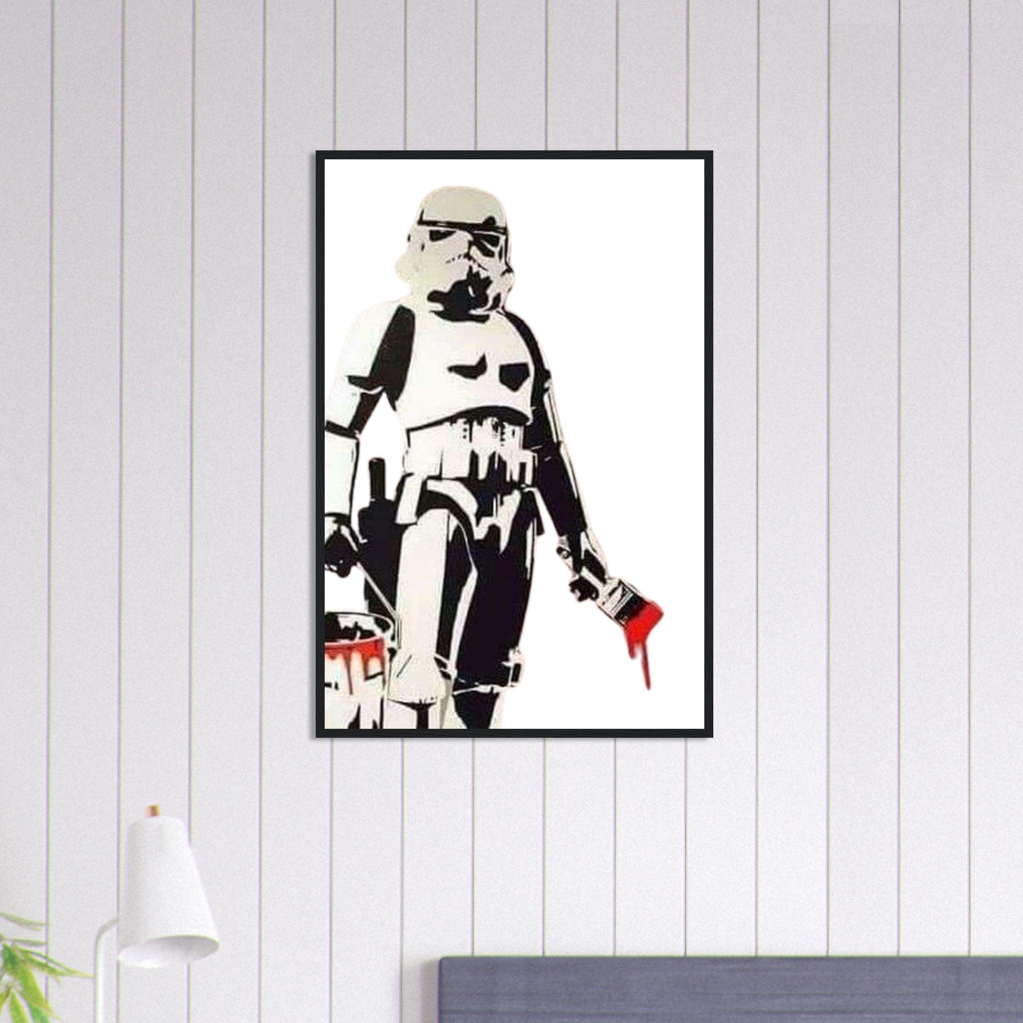 Canvanation Print Material 60x90 cm / 24x36″ Tableau Style Banksy Street Art